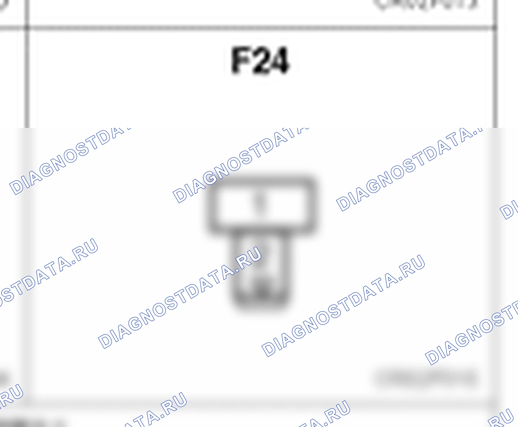 Распиновка разъёма F24 — body harness. Hyundai Galloper-2 M1