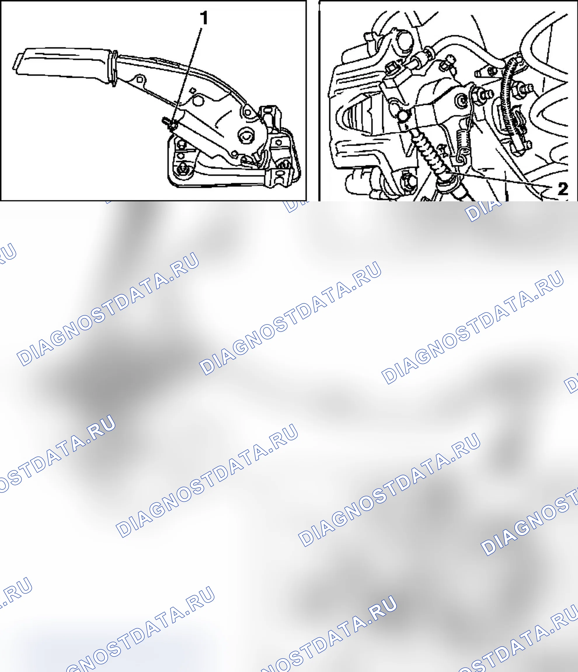 Тормоза Стояночный тормоз. Opel Astra G