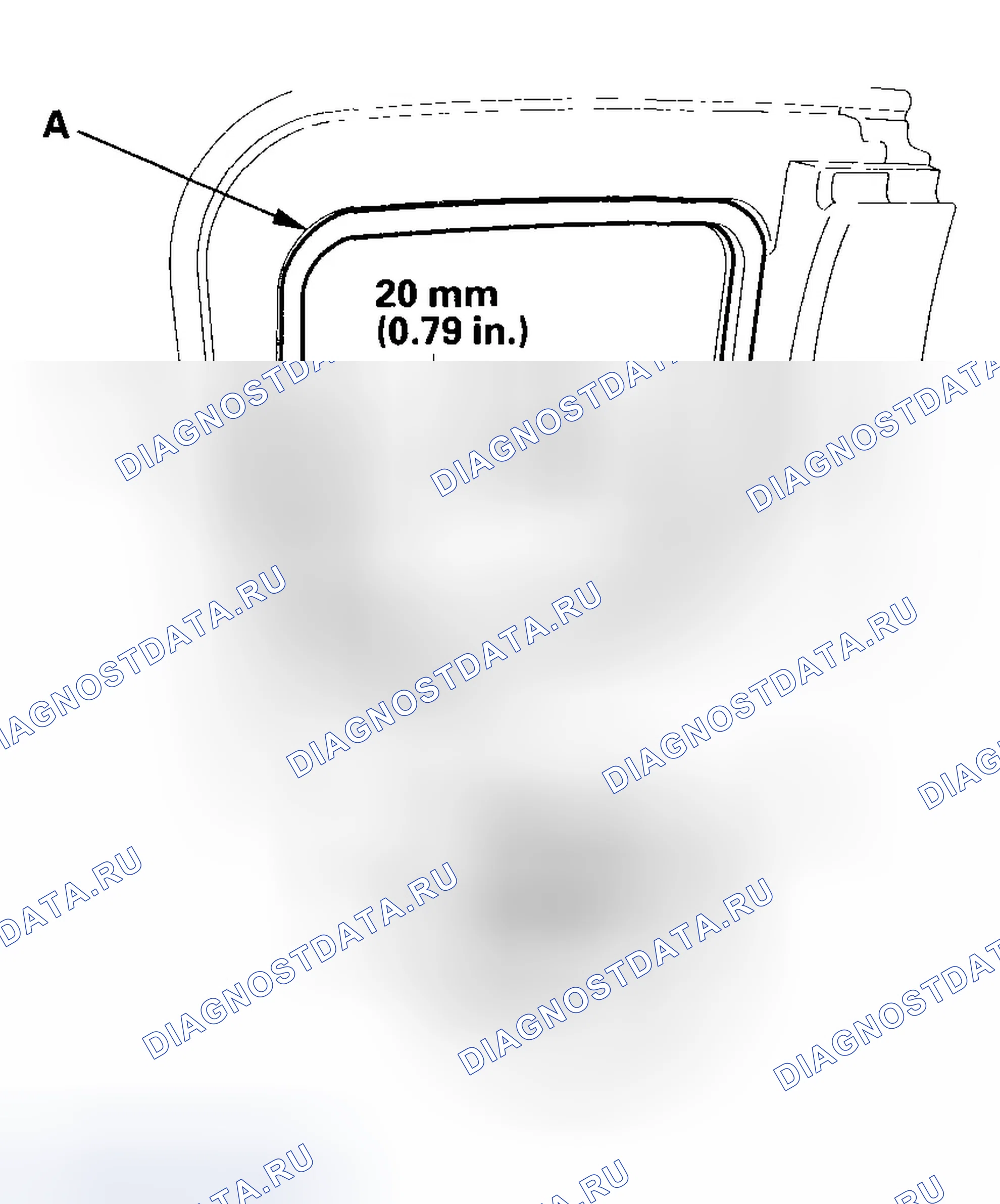 Рис. 62: Замена уплотнения стекла задней двери. Honda Element YH2