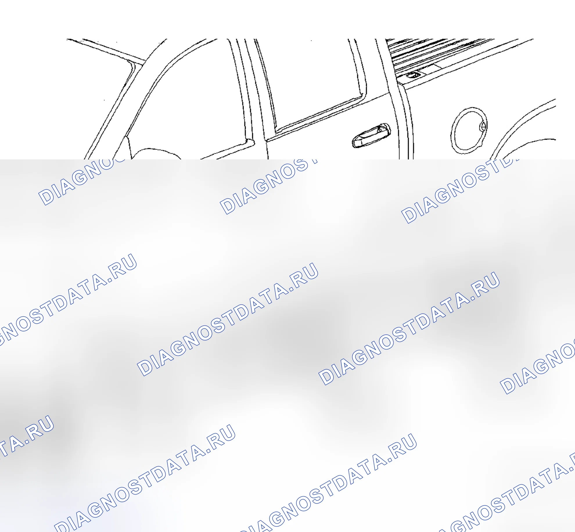 Рис. 302: МОЛДИНГИ СО СТОРОНЫ КУЗОВА. Dodge Cab & Chassis R3500 HD transition