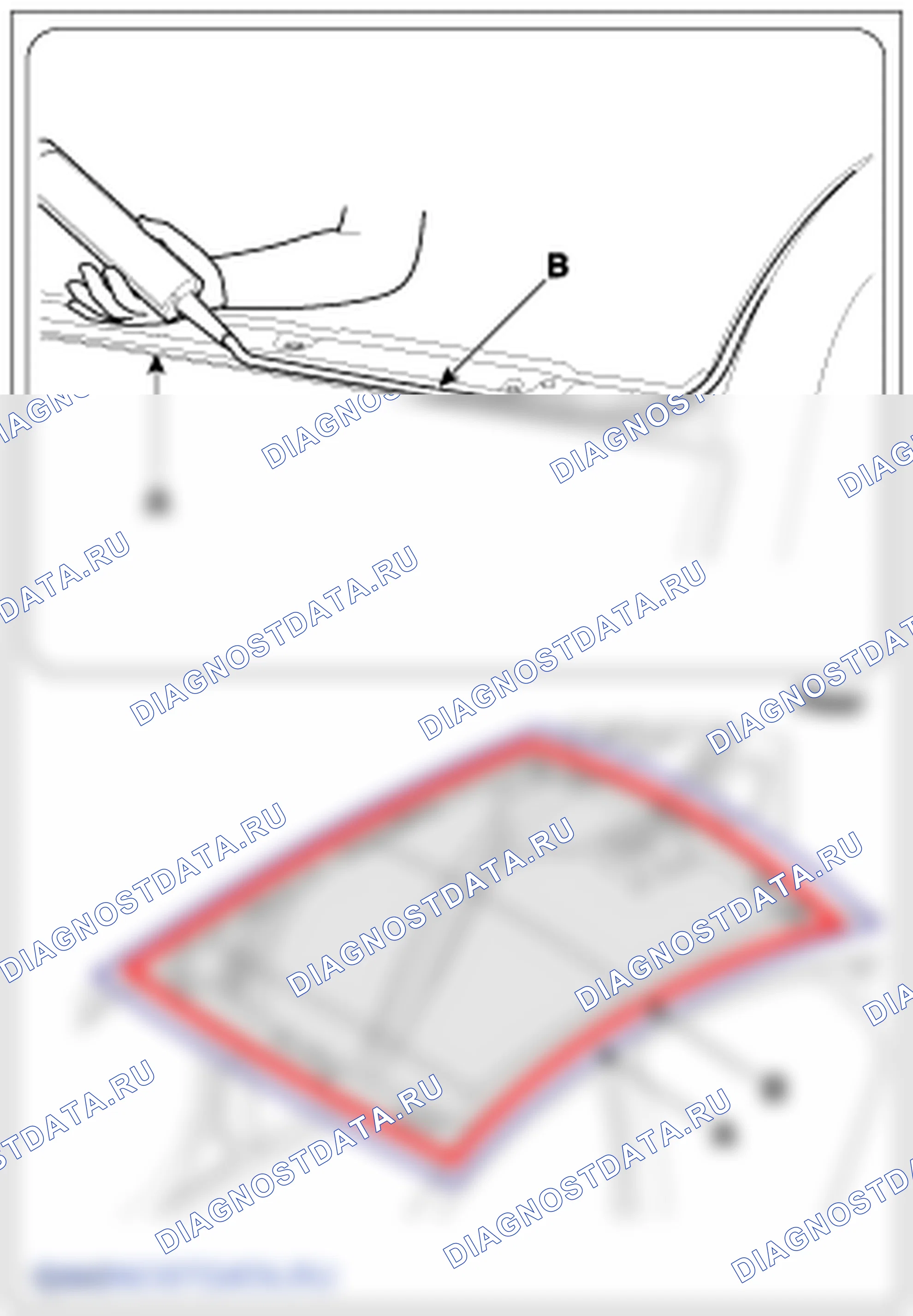 Установка панорамного люка в сборе. Hyundai i20 GB