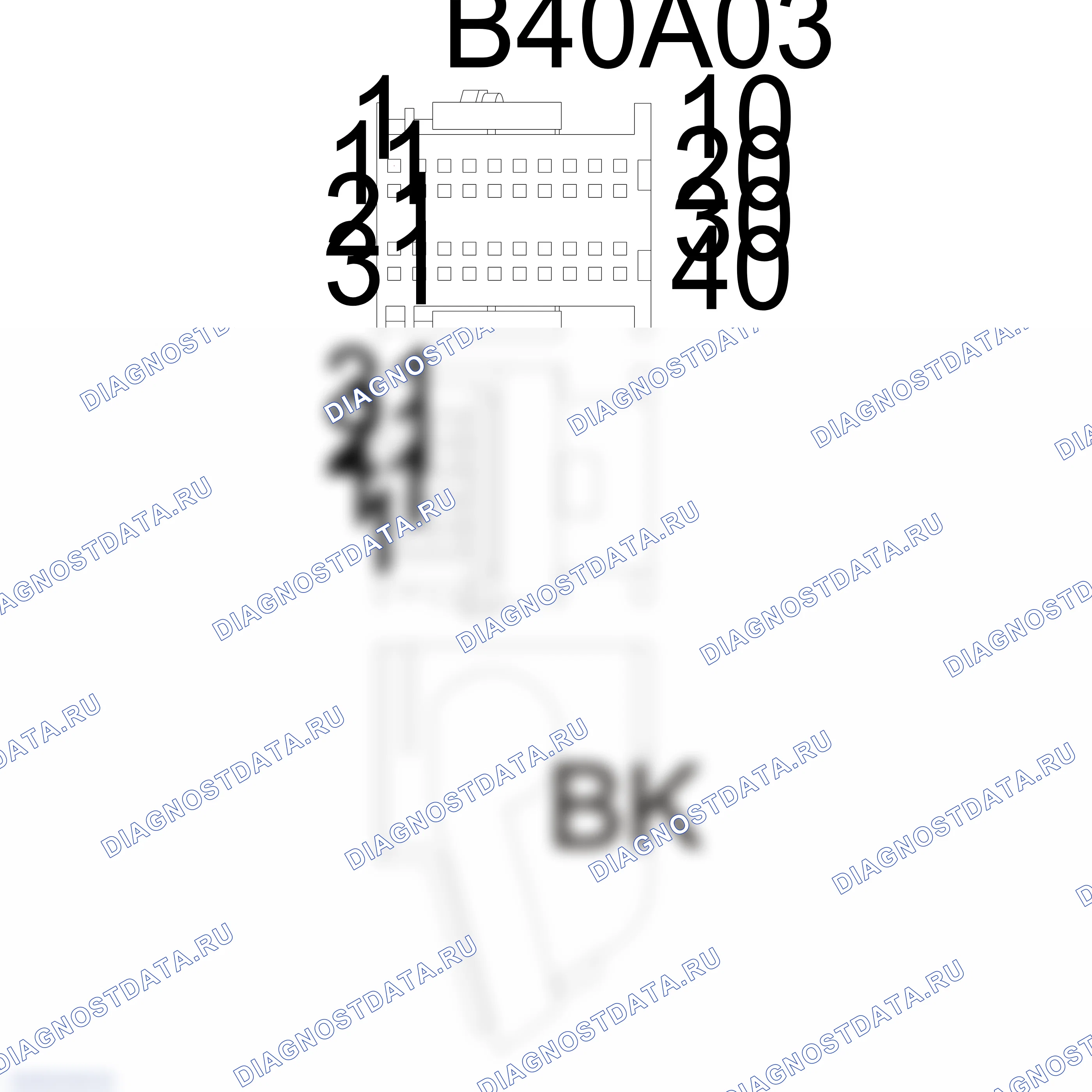 Распиновка разъёма 999 656 720 40 — внешний вид и расположение контактов. Porsche 718 Cayman 982