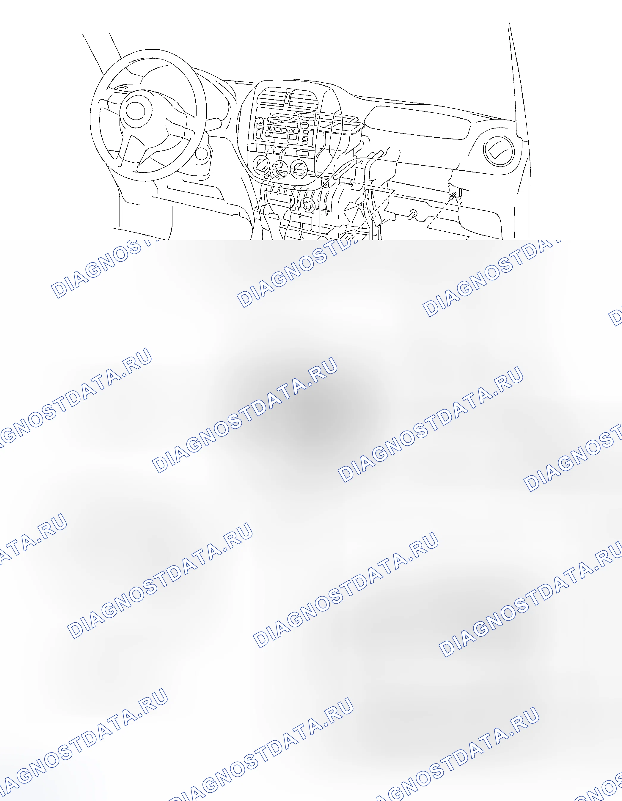 Рис. 68: КОМПОНЕНТЫ. Toyota RAV4 II рестайлинг