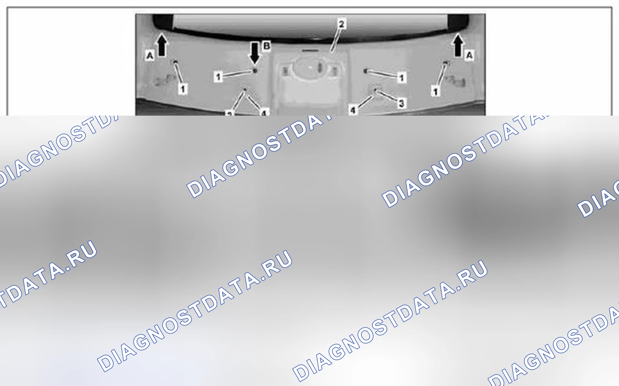 Рис. 42: Демонтаж / монтаж панелей каркаса передней крыши - AR68.30-P-4450MCU. Kia Soul I
