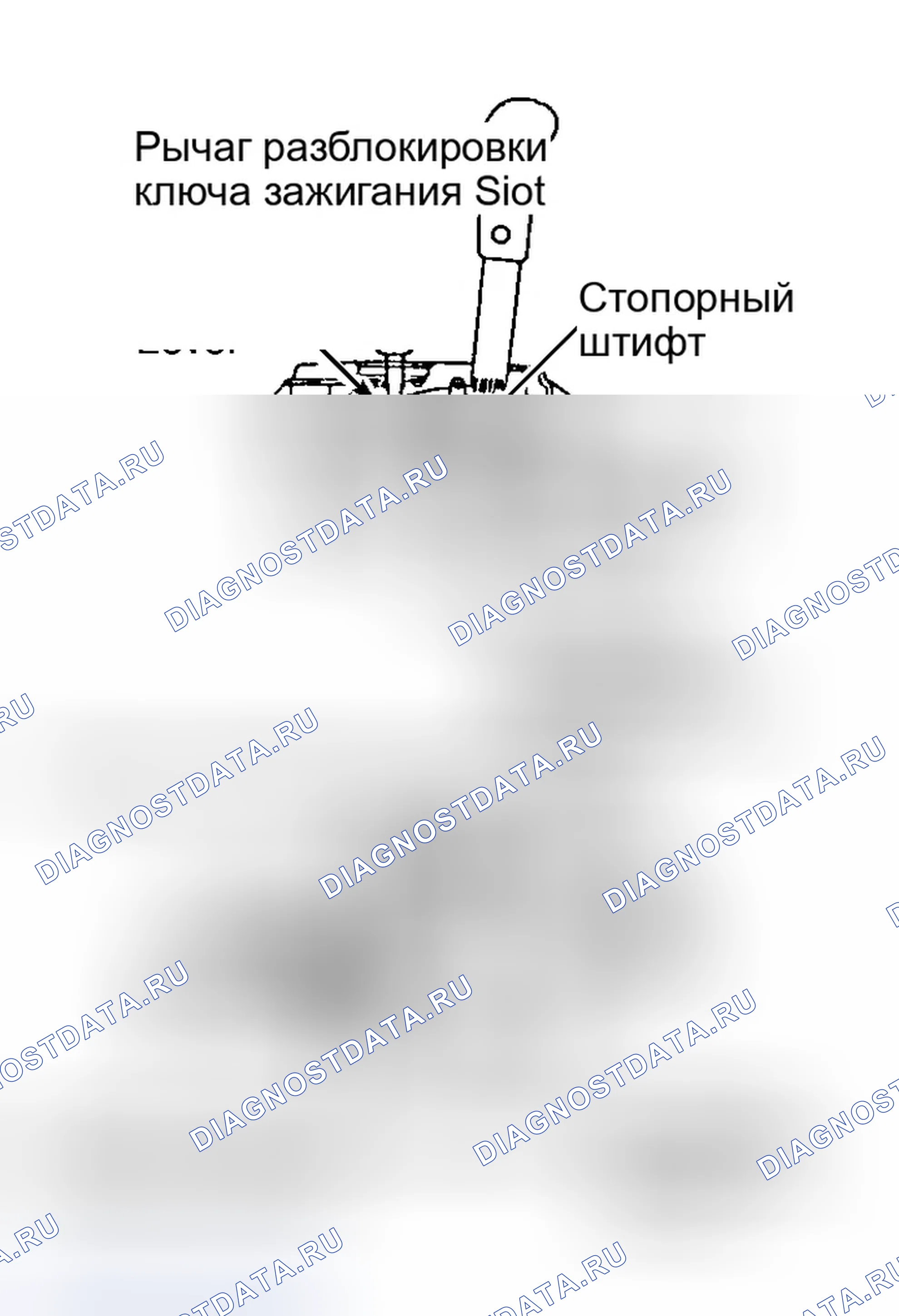 Рис. 46: Система блокировки ключа. Honda Accord V