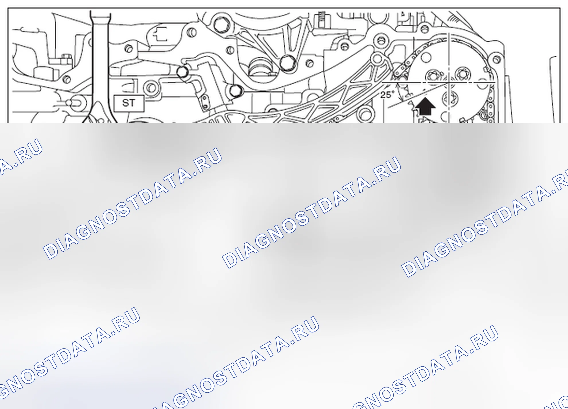 Рис. 194: ЦЕПЬ ГРМ ЛЕВ. Subaru Outback BR рестайлинг
