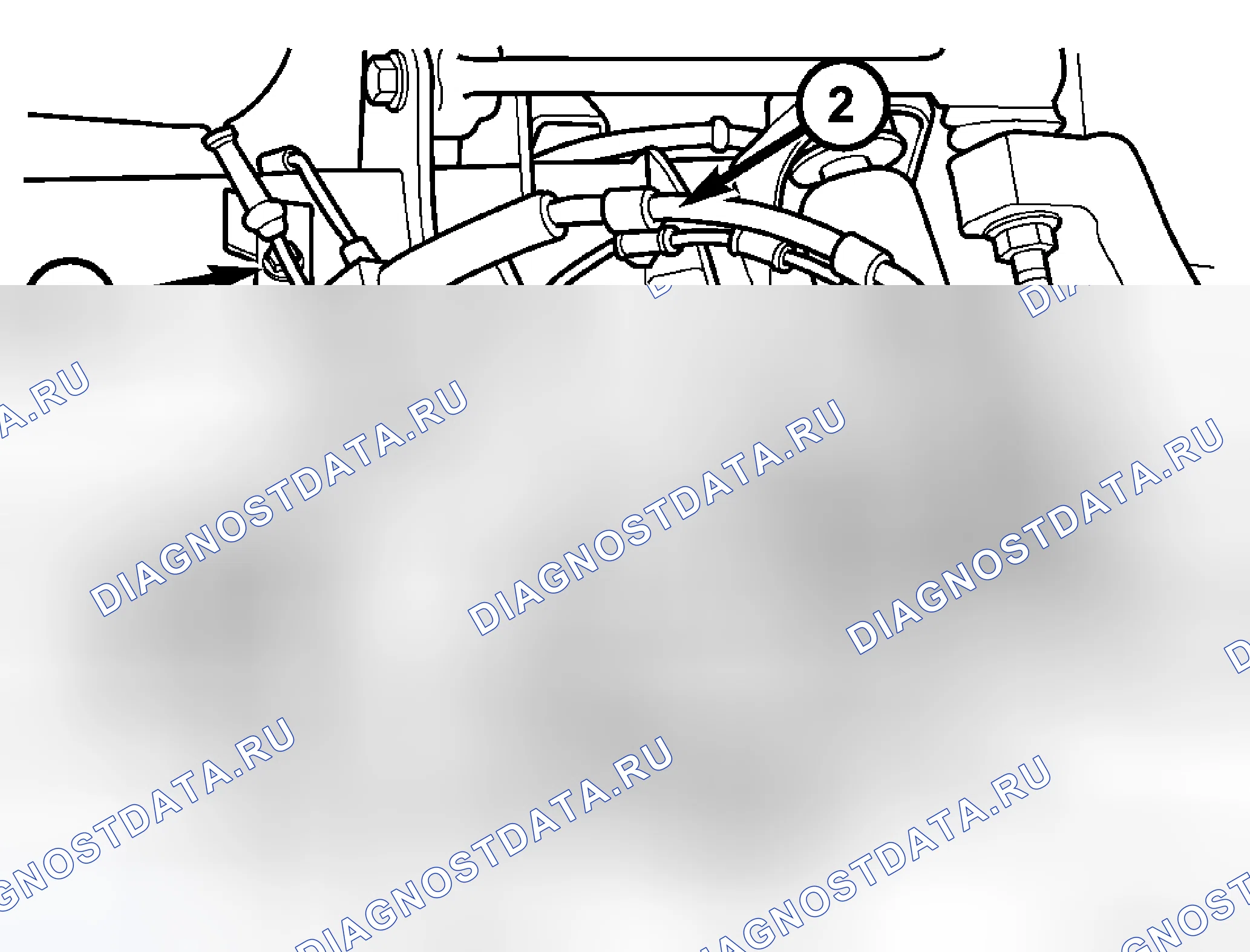 Рис. 25: ШЛАНГ ПЕРЕДНЕГО ТОРМОЗА. Dodge Cab & Chassis R3500 HD transition
