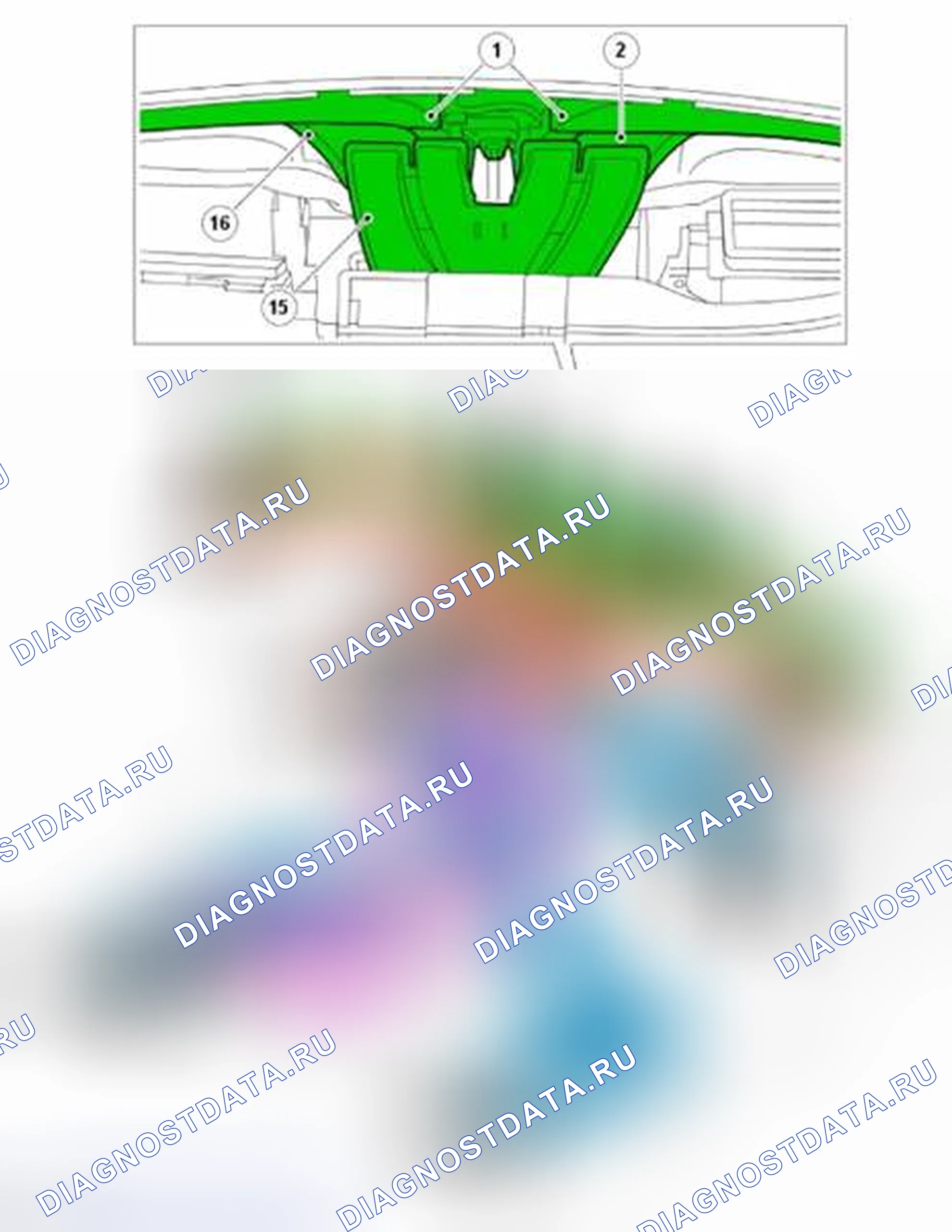 Рис. 5: РАСПОЛОЖЕНИЕ КОМПОНЕНТОВ. Land Rover Range Rover Sport I