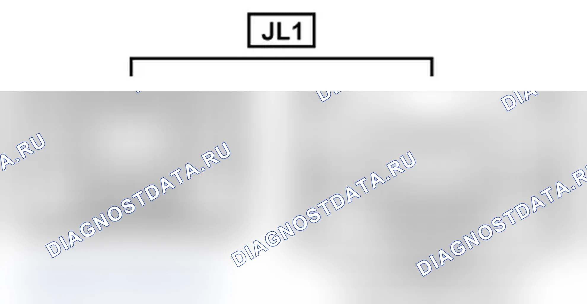 Рис. 895: Вид с торца линейного соединителя (JL1). Toyota Land Cruiser 200