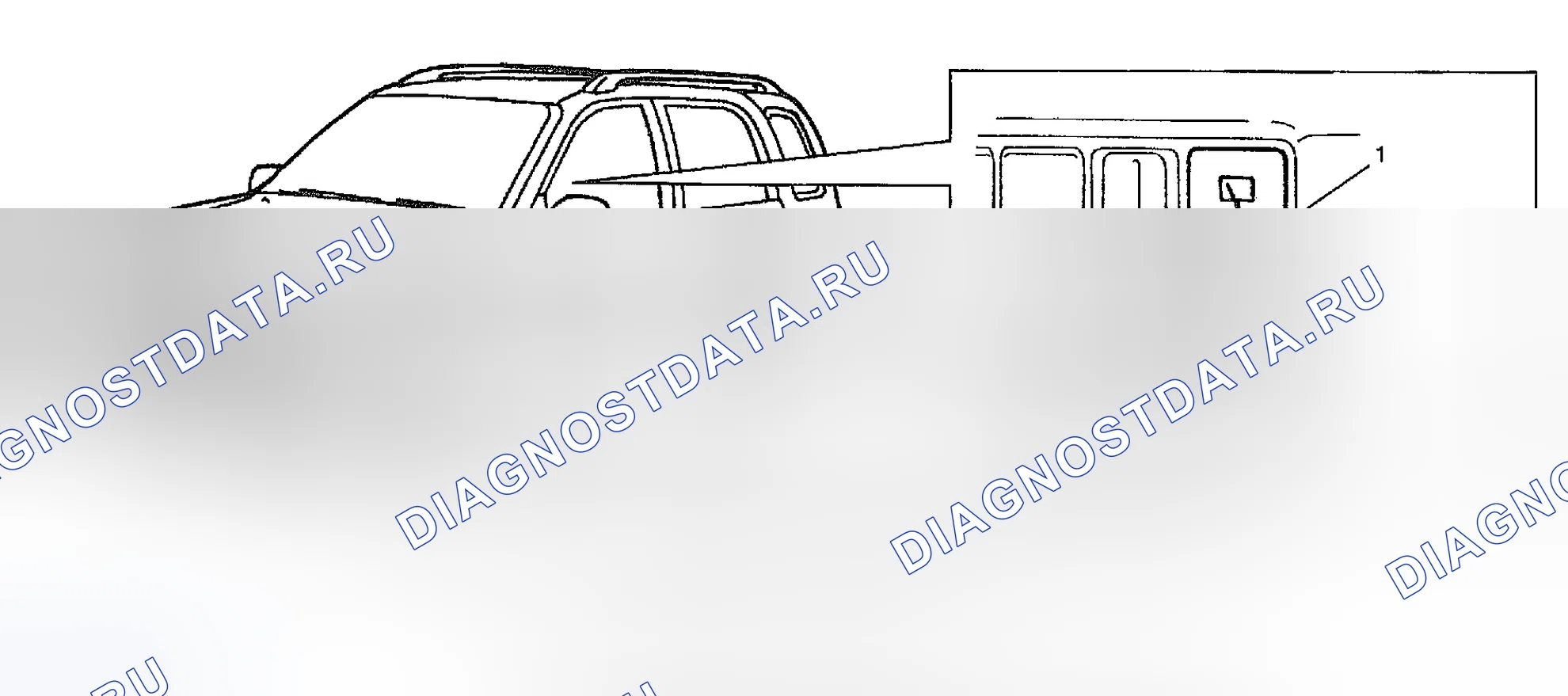 Рис. 2: РАСПОЛОЖЕНИЕ ЗАДНЕГО СТЕКЛООЧИСТИТЕЛЯ И ОМЫВАТЕЛЯ. Suzuki Vitara I