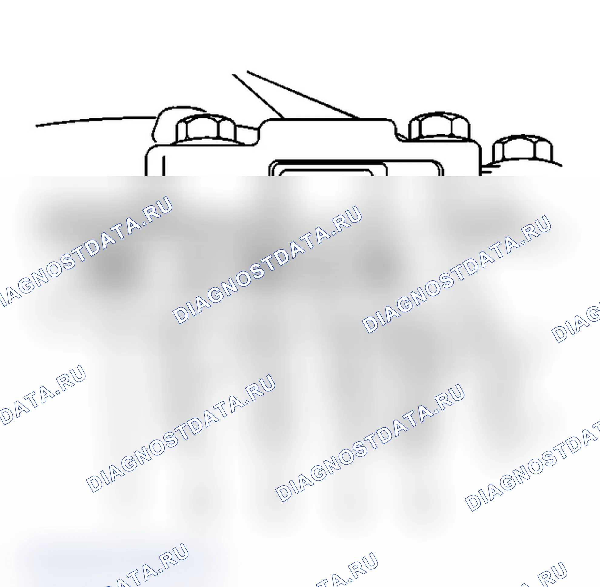 Рис. 14: Идентификация оси - передняя часть. Chevrolet Chevy Express G2500 