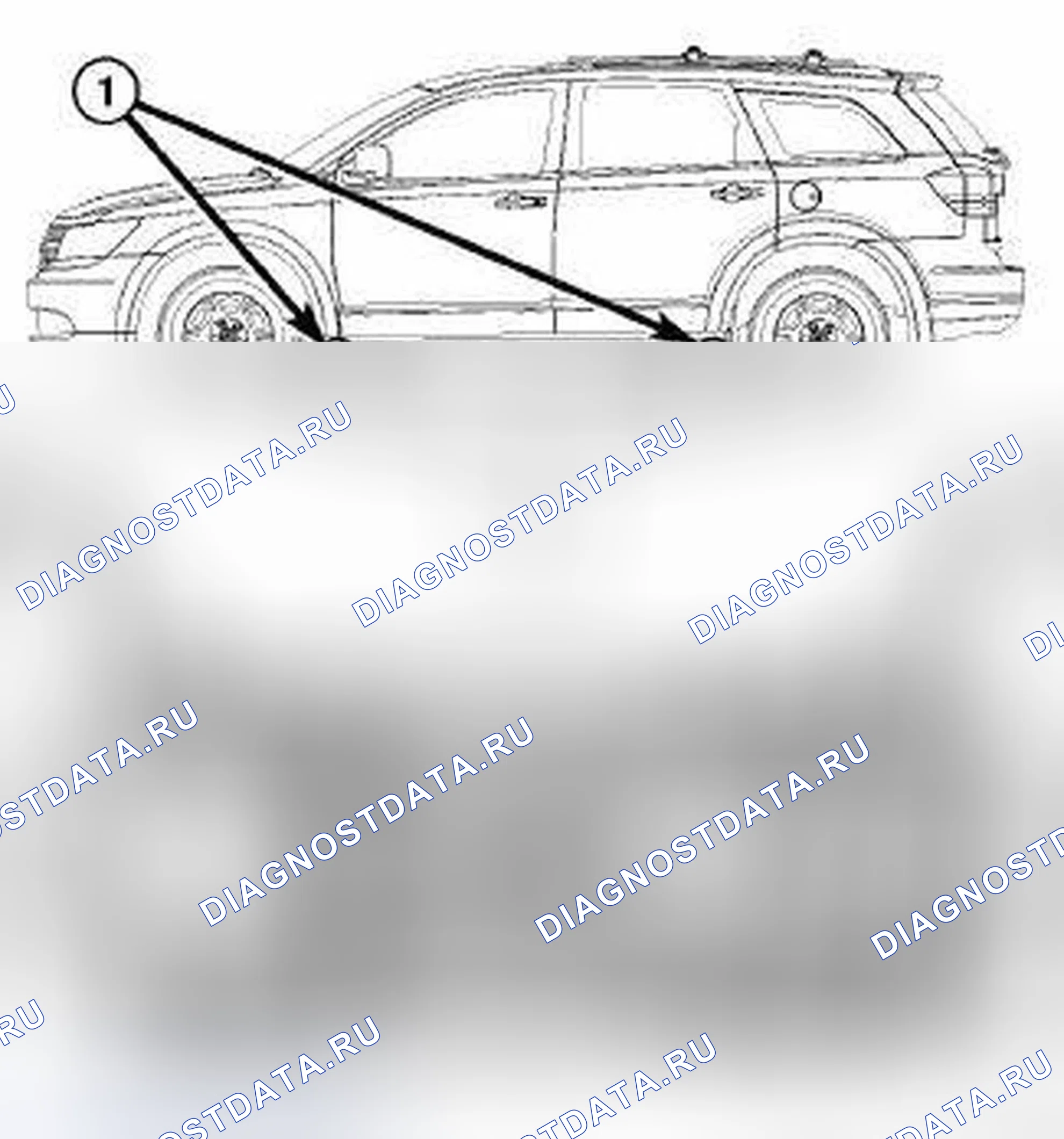 Рис. 8: ГРУЗОПОДЪЕМНЫЕ ОПЕРАЦИИ. Dodge Journey I