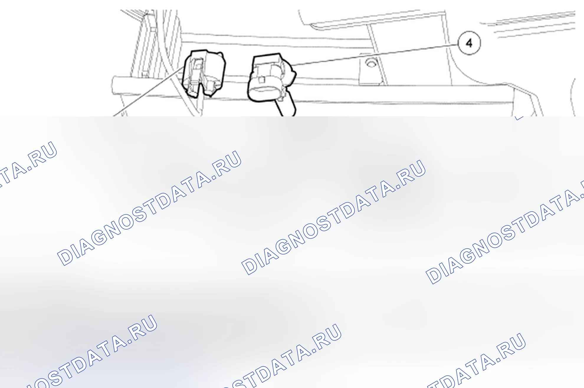 Рис. 12: Идентификация лампочки противотуманной фары, снятие / установка компонентов (2 из 2). Mazda 2 I рестайлинг