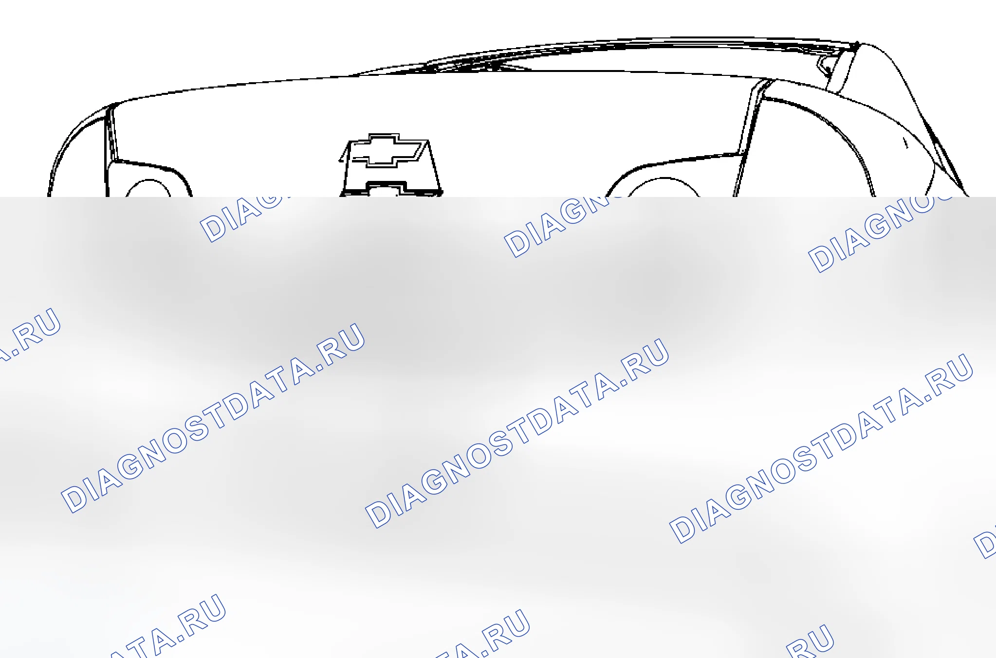 Рис. 6: Эмблема крышки заднего отсека / замена шильдика (Chevrolet). Chevrolet Malibu VII