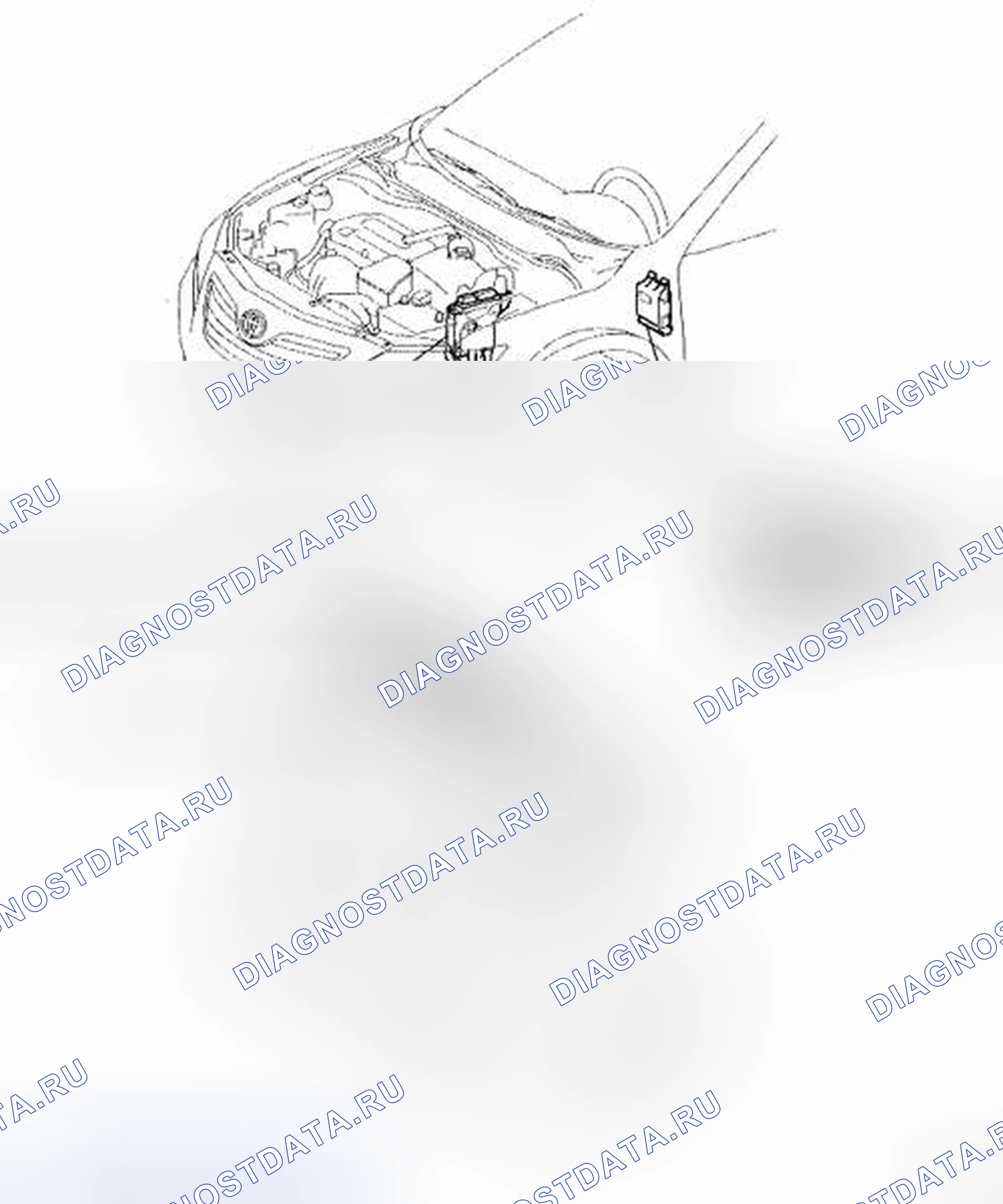 Рис. 1: РАСПОЛОЖЕНИЕ ДЕТАЛЕЙ. Toyota Camry XV40