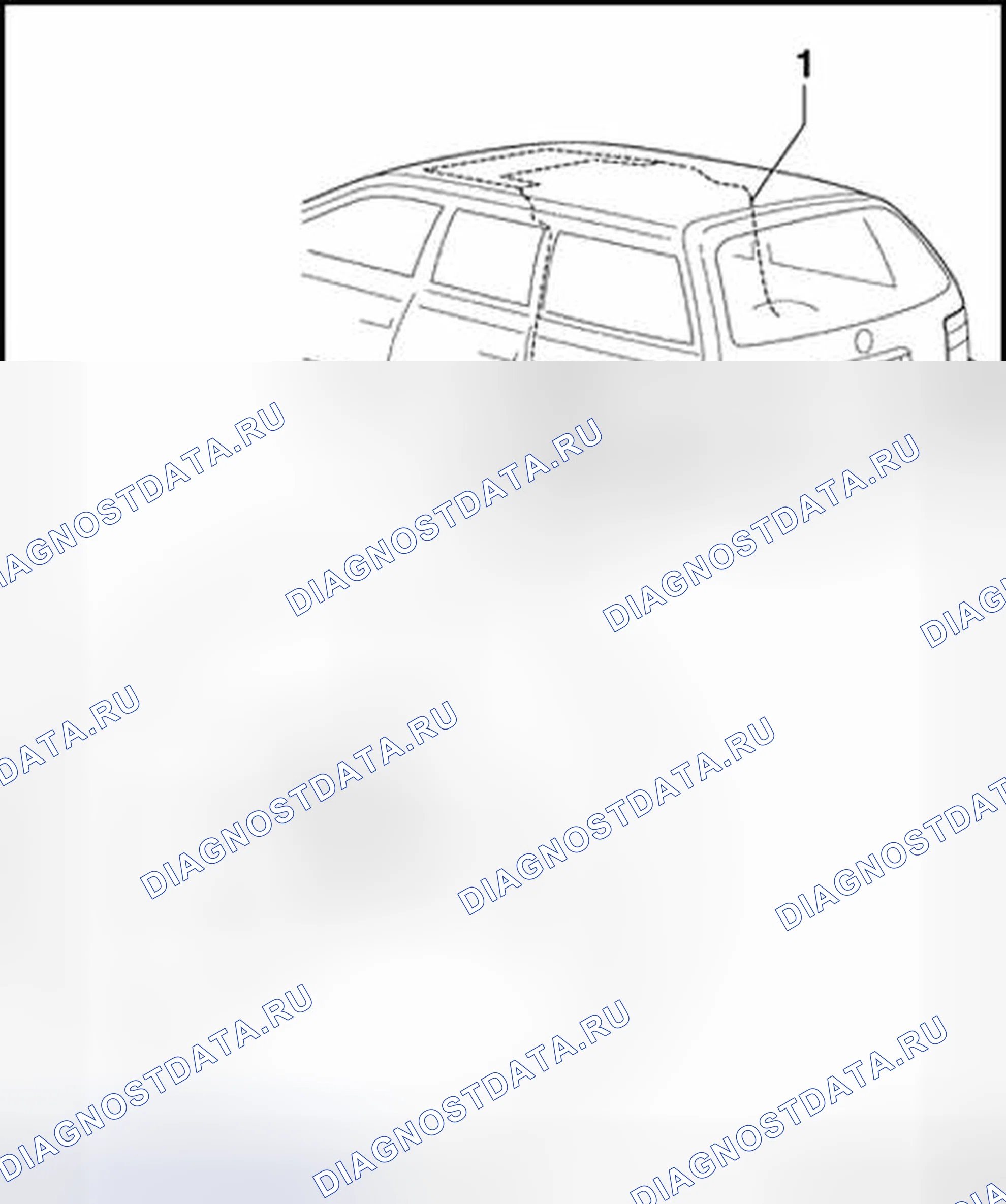 Рис. 52: Задние шланги для слива воды (универсал). Volkswagen Passat B5