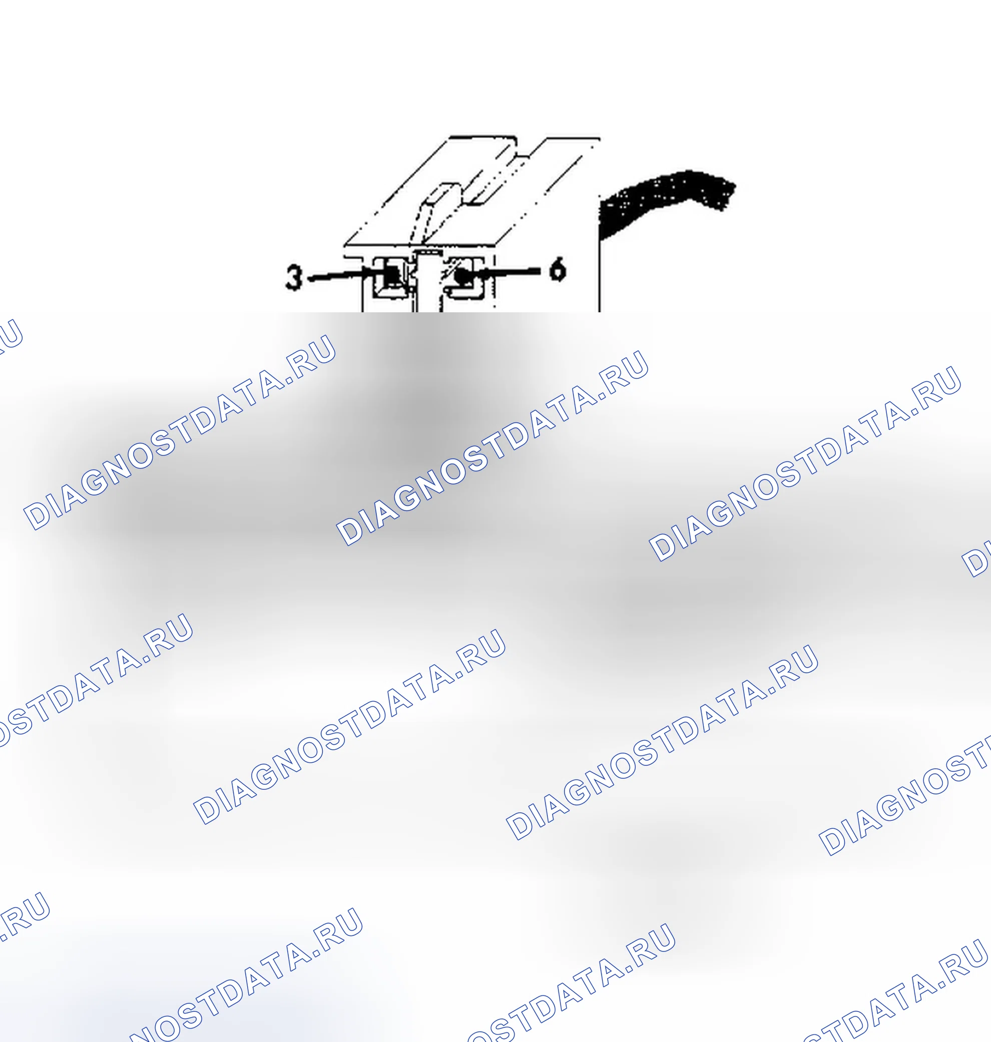 Рис. 19: Идентификация клемм разъема выключателя Brakelight. Dodge Intrepid I