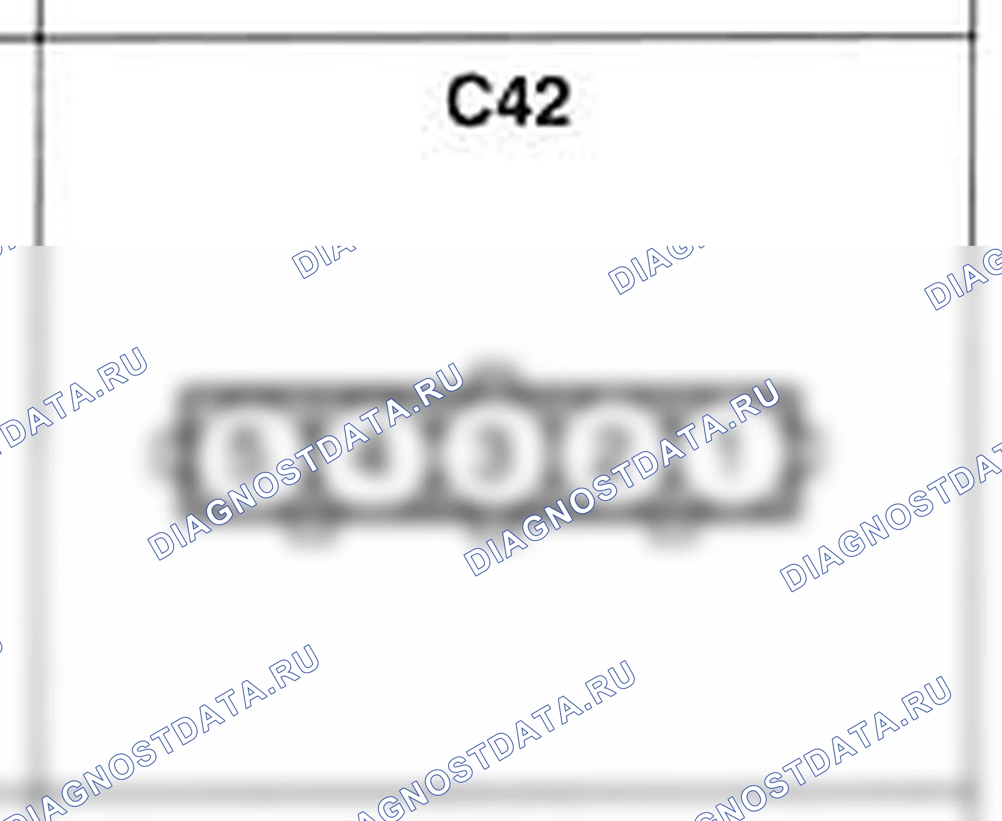Распиновка разъёма C42 — жгута управления. Hyundai Accent LC