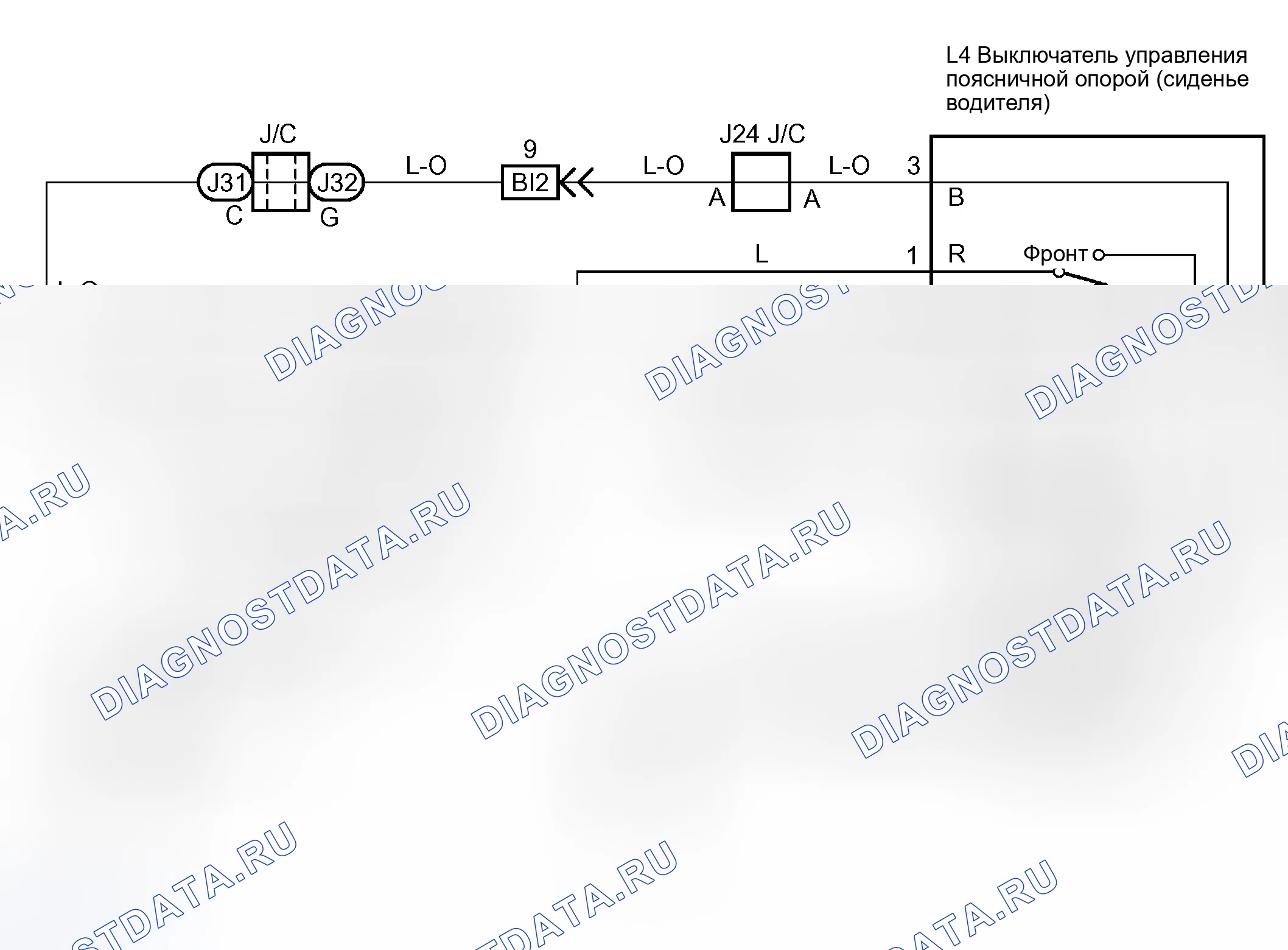 Рис. 12: электросхема. Toyota Sequoia I рестайлинг