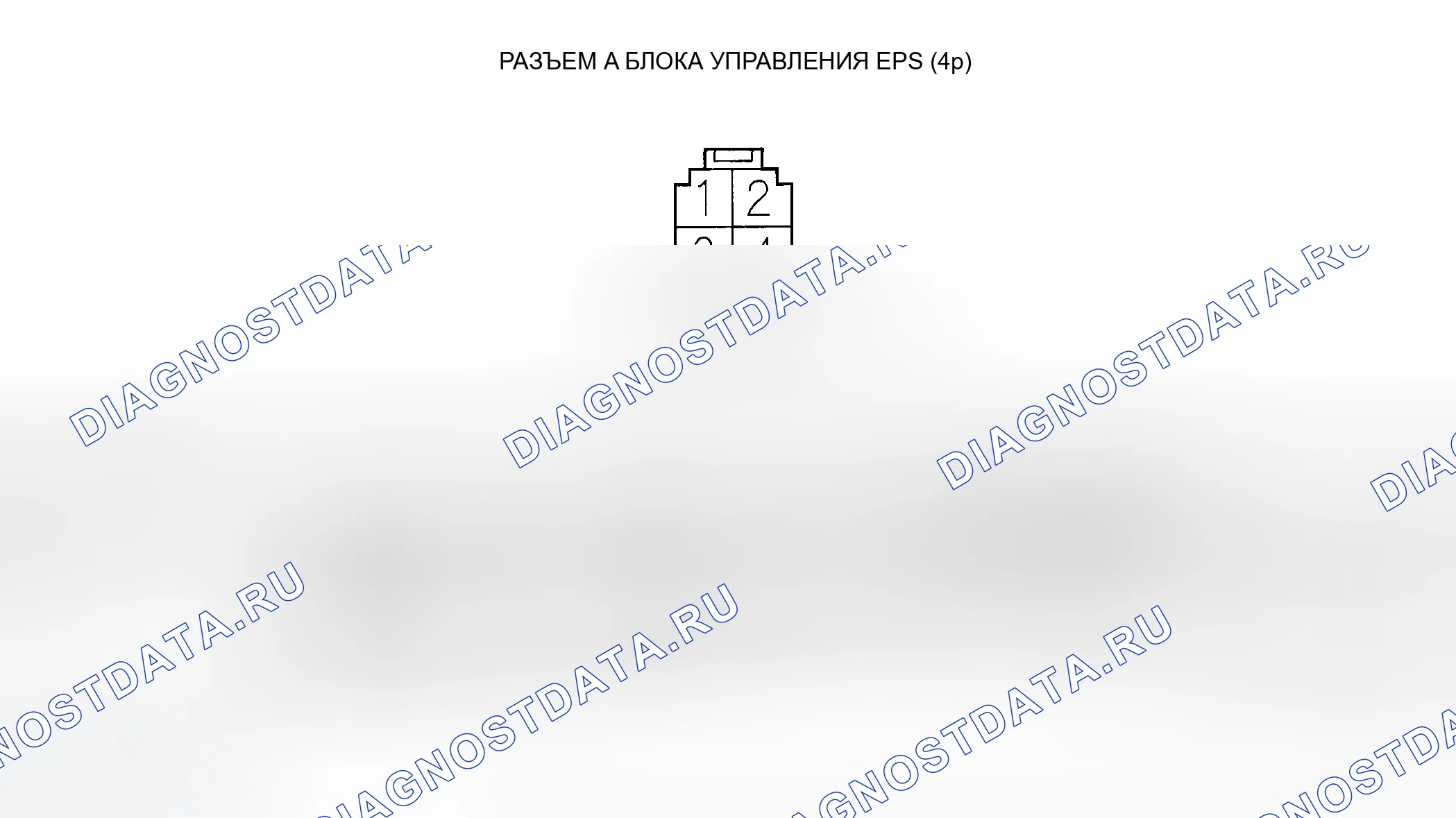 Рис. 12: Входы и выходы блока управления EPS для разъема A (4p). Honda Insight ZE1