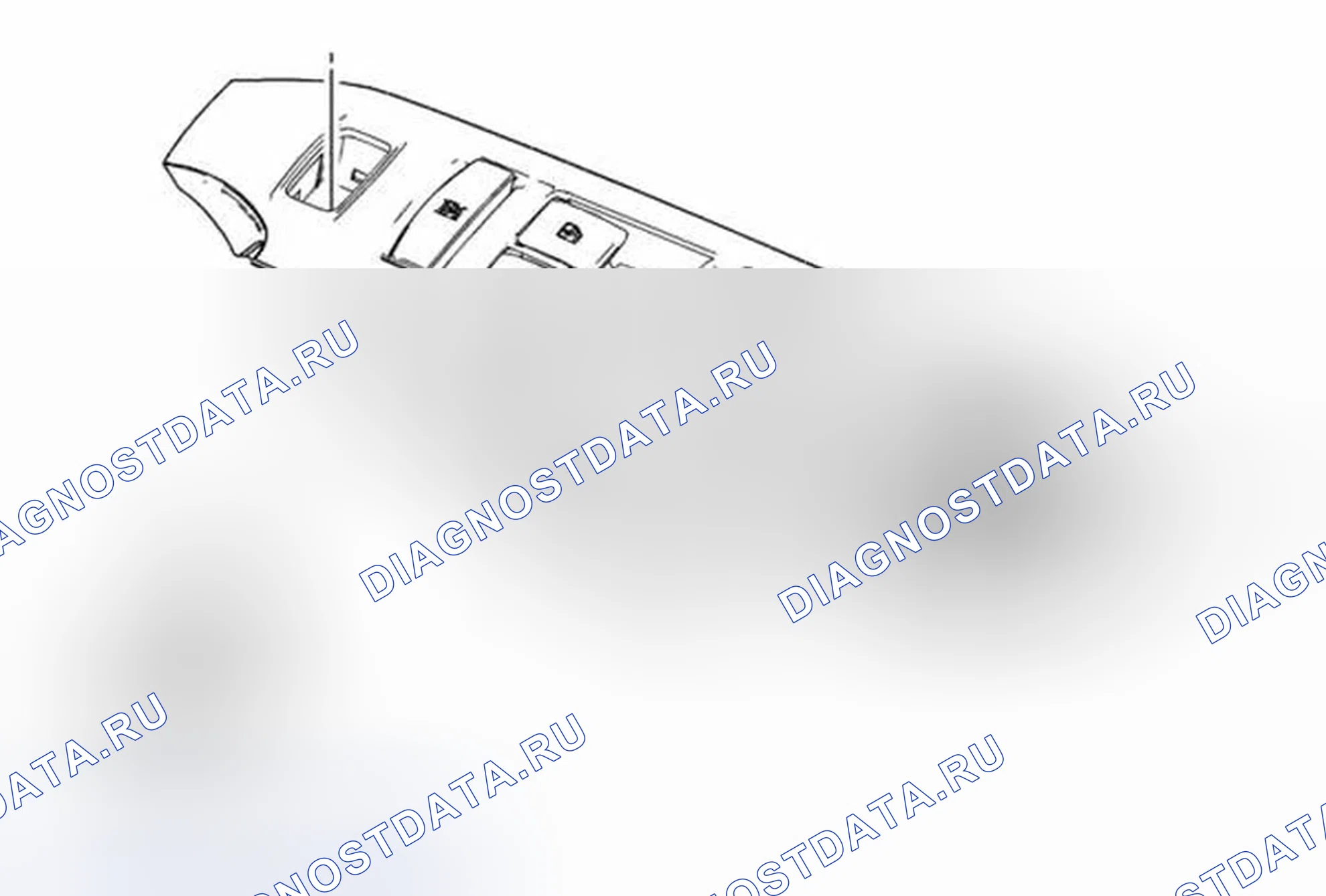 Рис. 25: Замена переключателя блокировки дверей - сторона водителя (Trax). Buick Encore I
