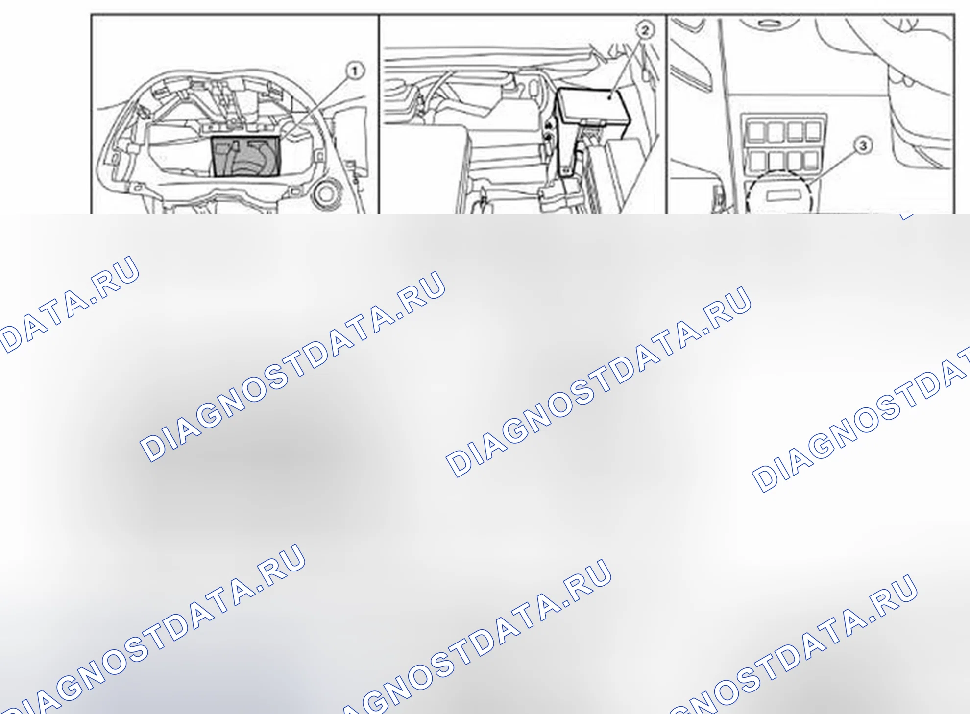 Рис. 125: Расположение компонентов. Infiniti QX60 I