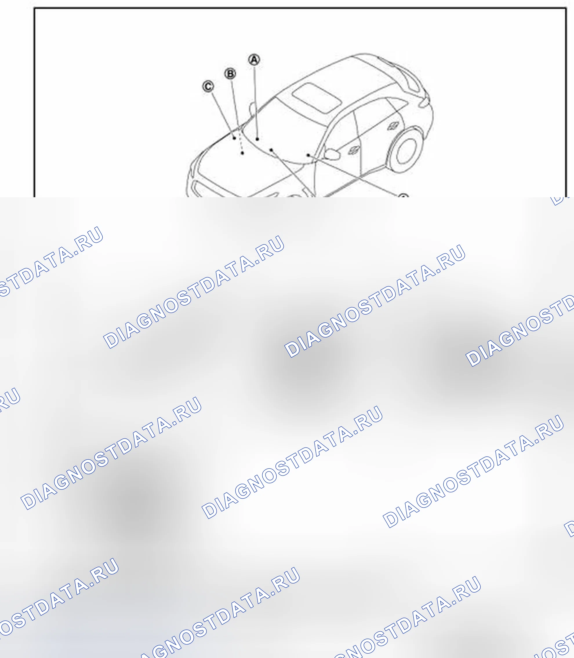 Рис. 66: Расположение компонентов. Infiniti FX35 II