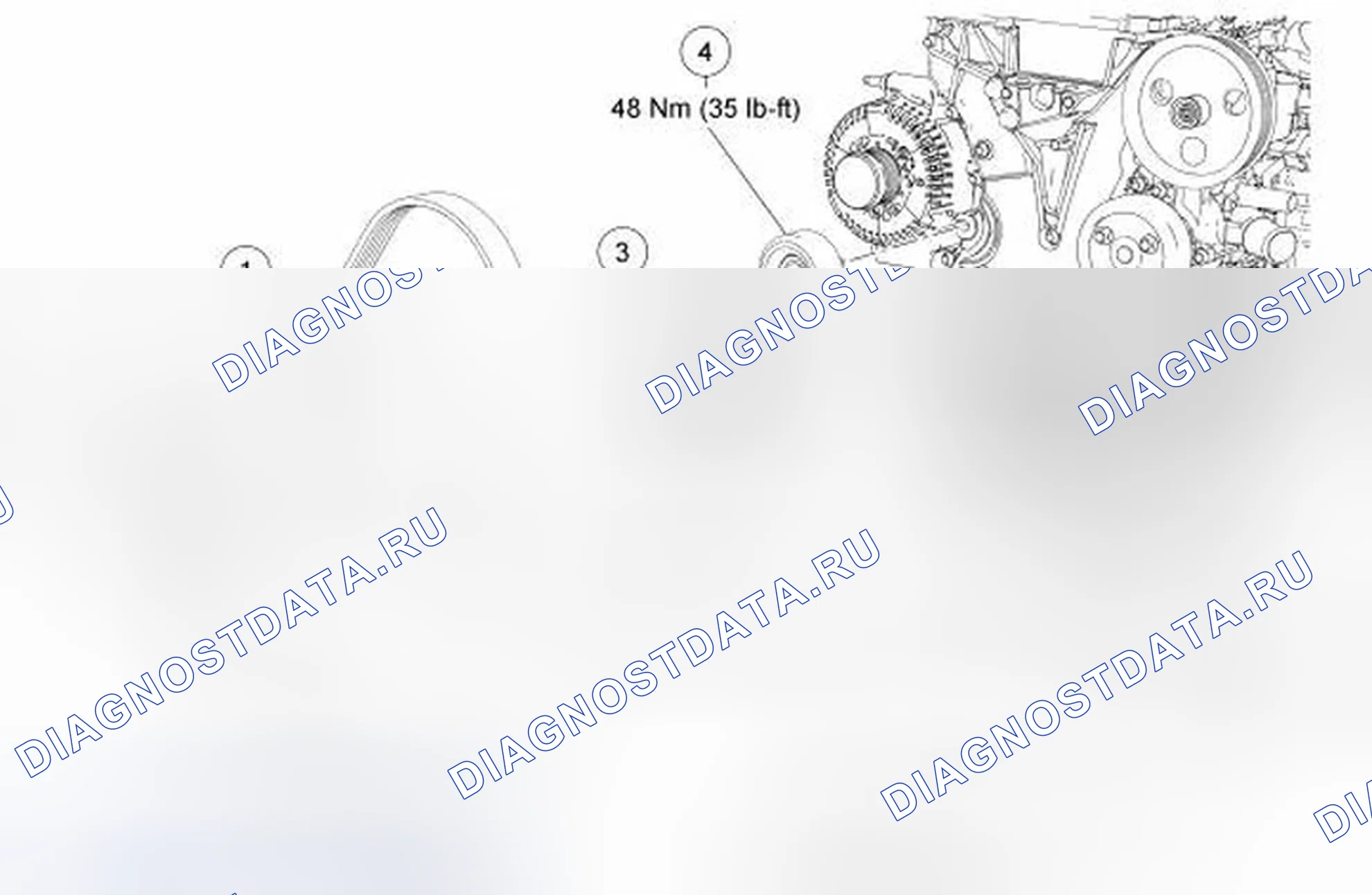 Рис. 5: Передний привод (FEAD). Ford Focus II рестайлинг