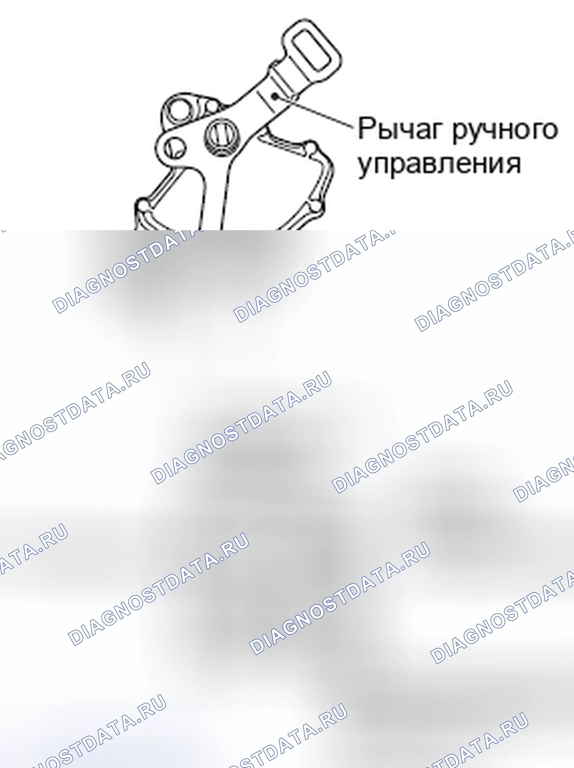 Рис. 98: ПЕРЕКЛЮЧАТЕЛЬ ДИАПАЗОНА ПЕРЕДАЧИ И РЕГУЛИРОВКА ТРОСА УПРАВЛЕНИЯ. Mitsubishi Lancer Ralliart X рестайлинг