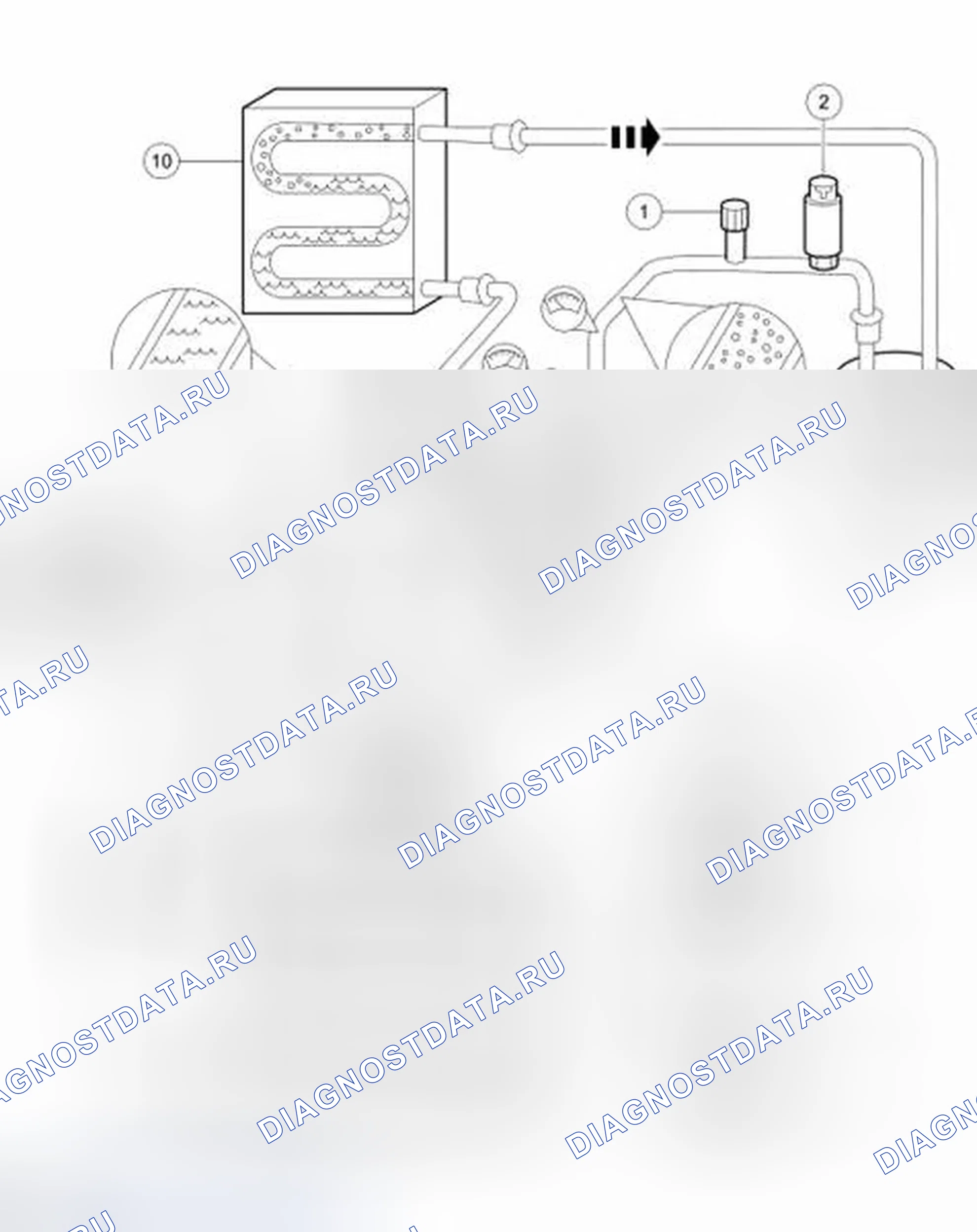 Рис. 153: Холодильный цикл. Ford Ranger II