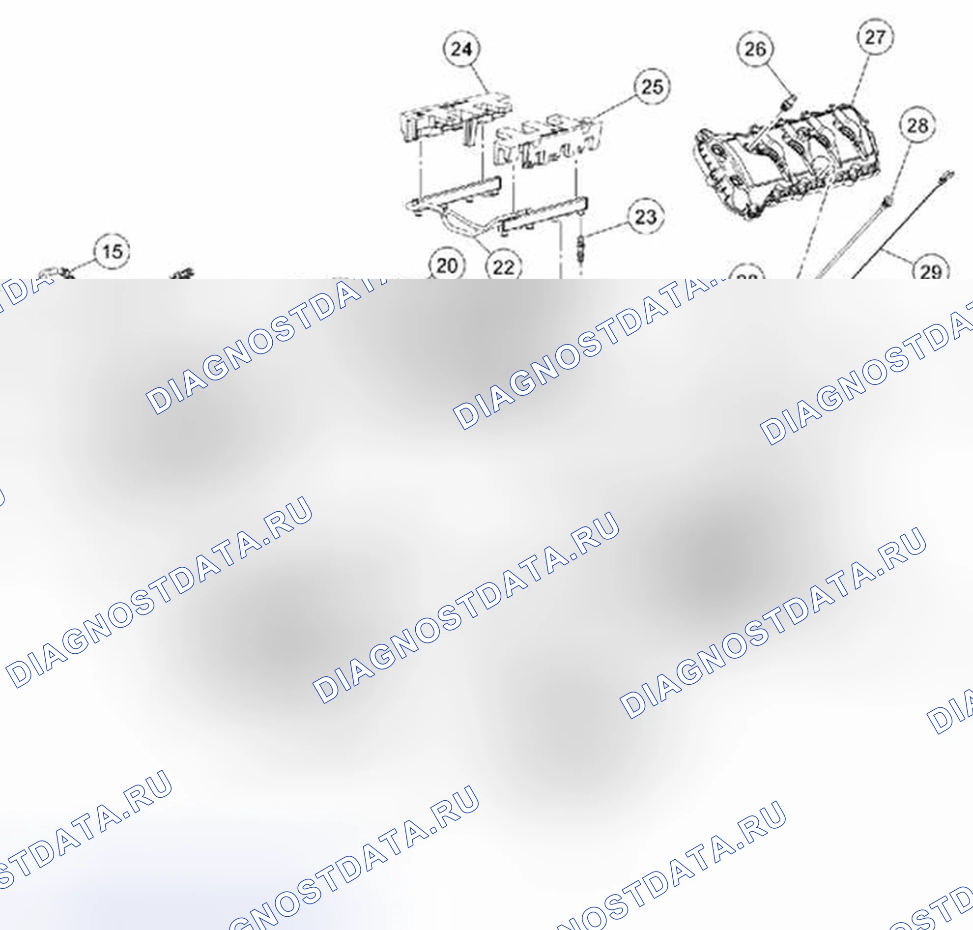 Рис. 1748: Двигатель - верхний конец. Ford F-150 XII