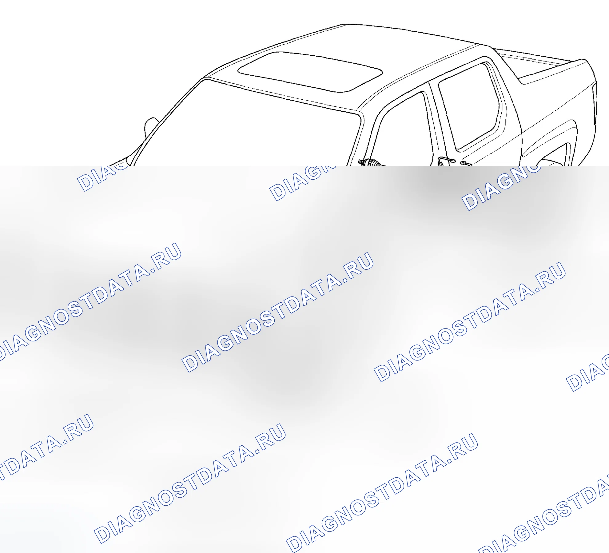 Рис. 2: Индекс расположения компонентов. Honda Ridgeline I