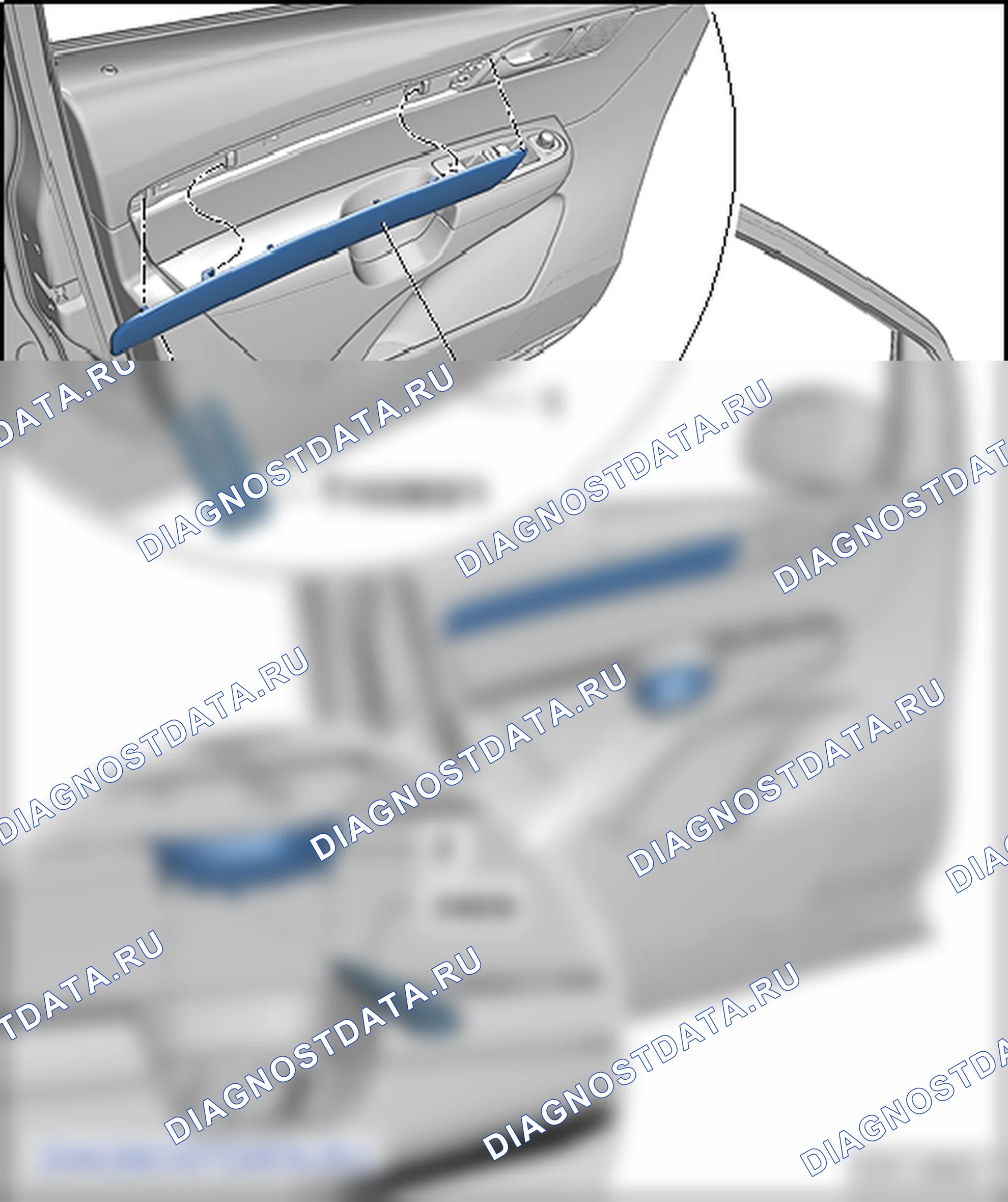 Обивка дверей. SEAT Alhambra Ii
