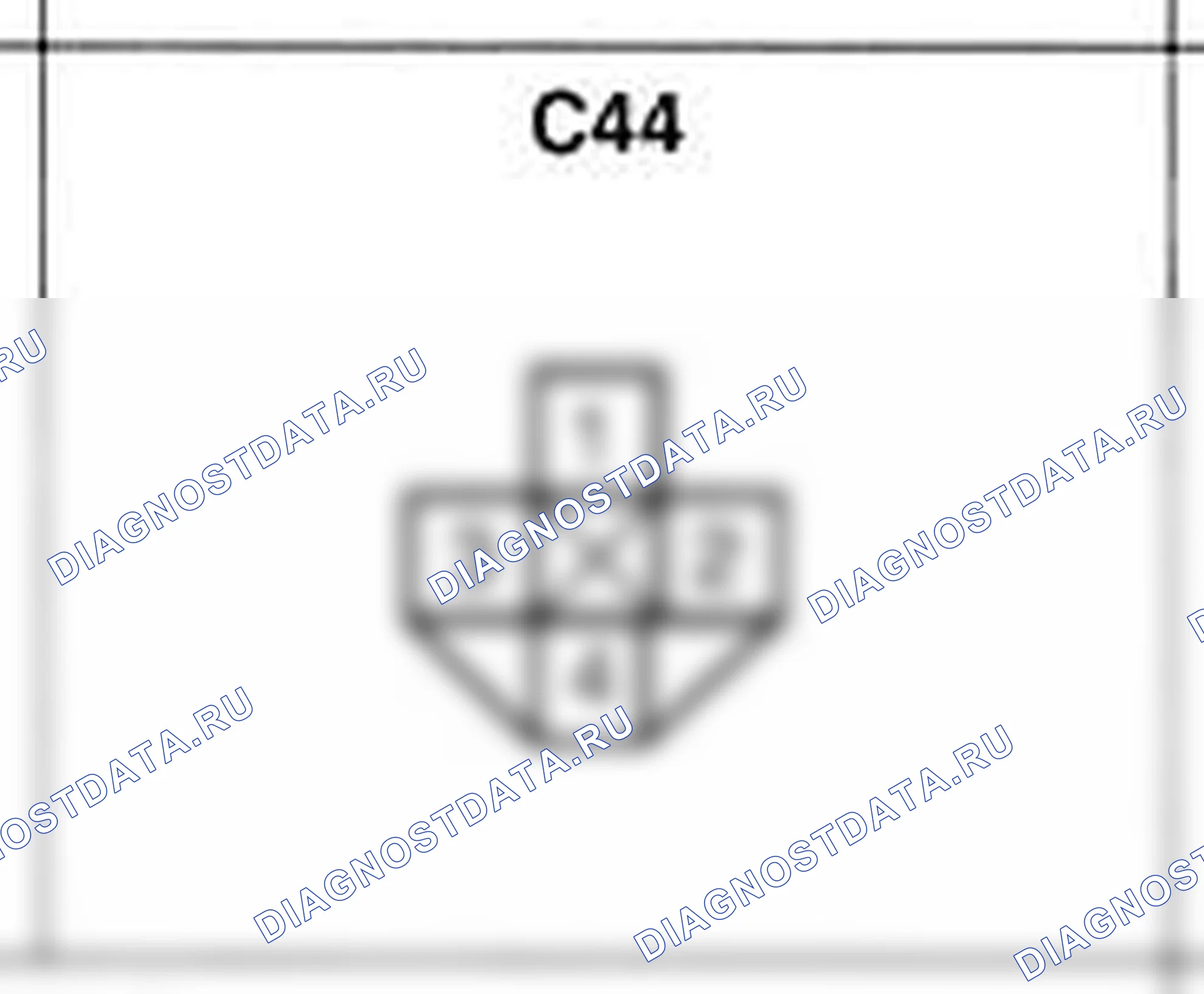 Распиновка разъёма C44 — жгута управления. Hyundai H-1 A1