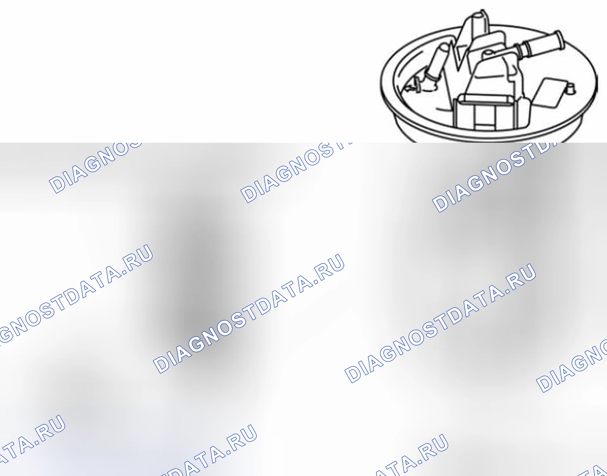 Рис. 34: Блок топливного насоса и датчик подачи топлива. Mazda 3 BL рестайлинг