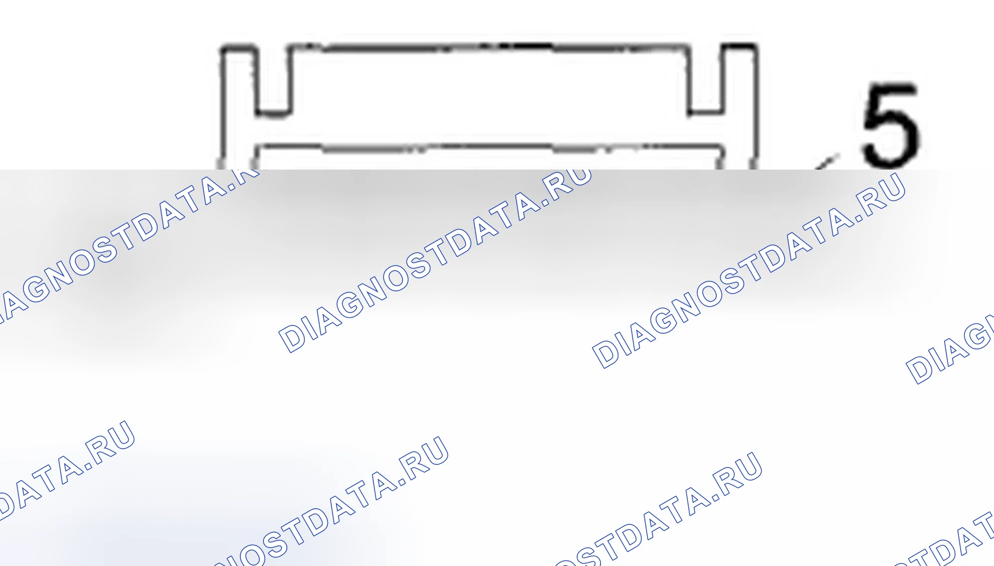 Рис. 81: Разъем B блока адаптера USB (5P). Honda Pilot II