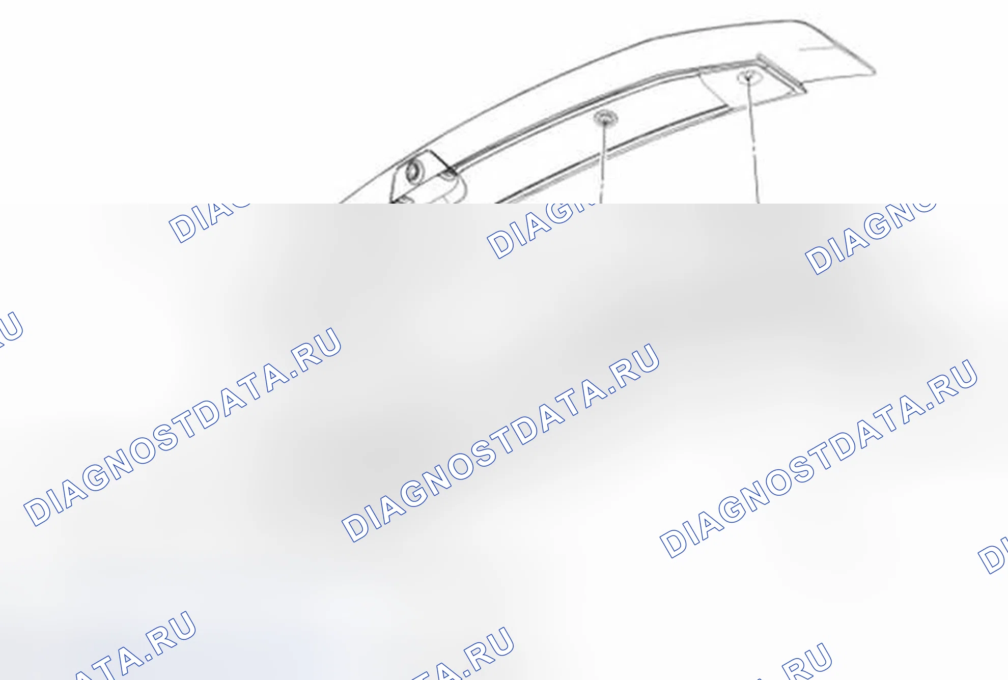 Рис. 16: Спойлер - задний. Ford Mustang V рестайлинг