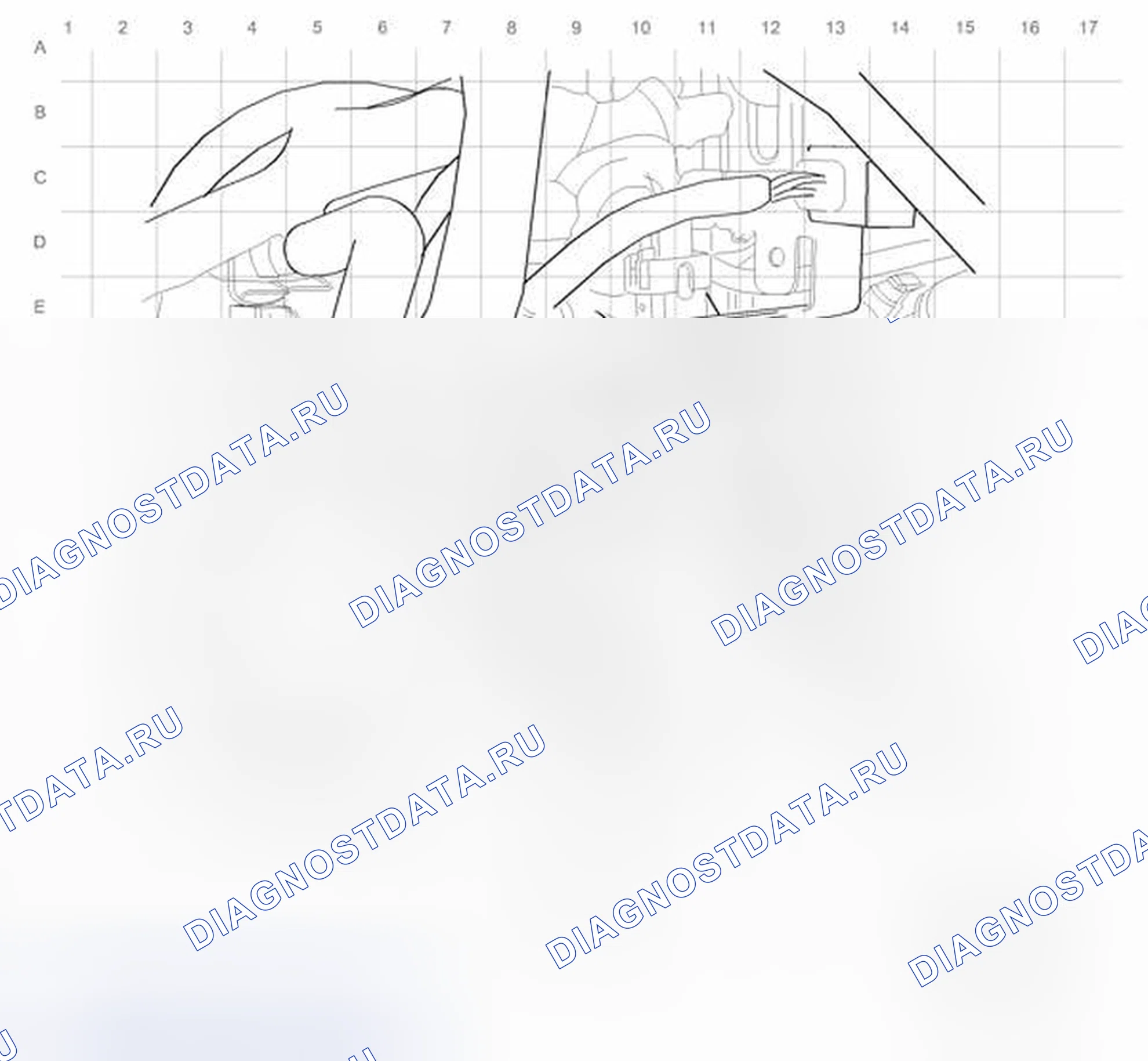 Рис. 11: Компоненты двигателя - слева. Chevrolet Orlando I