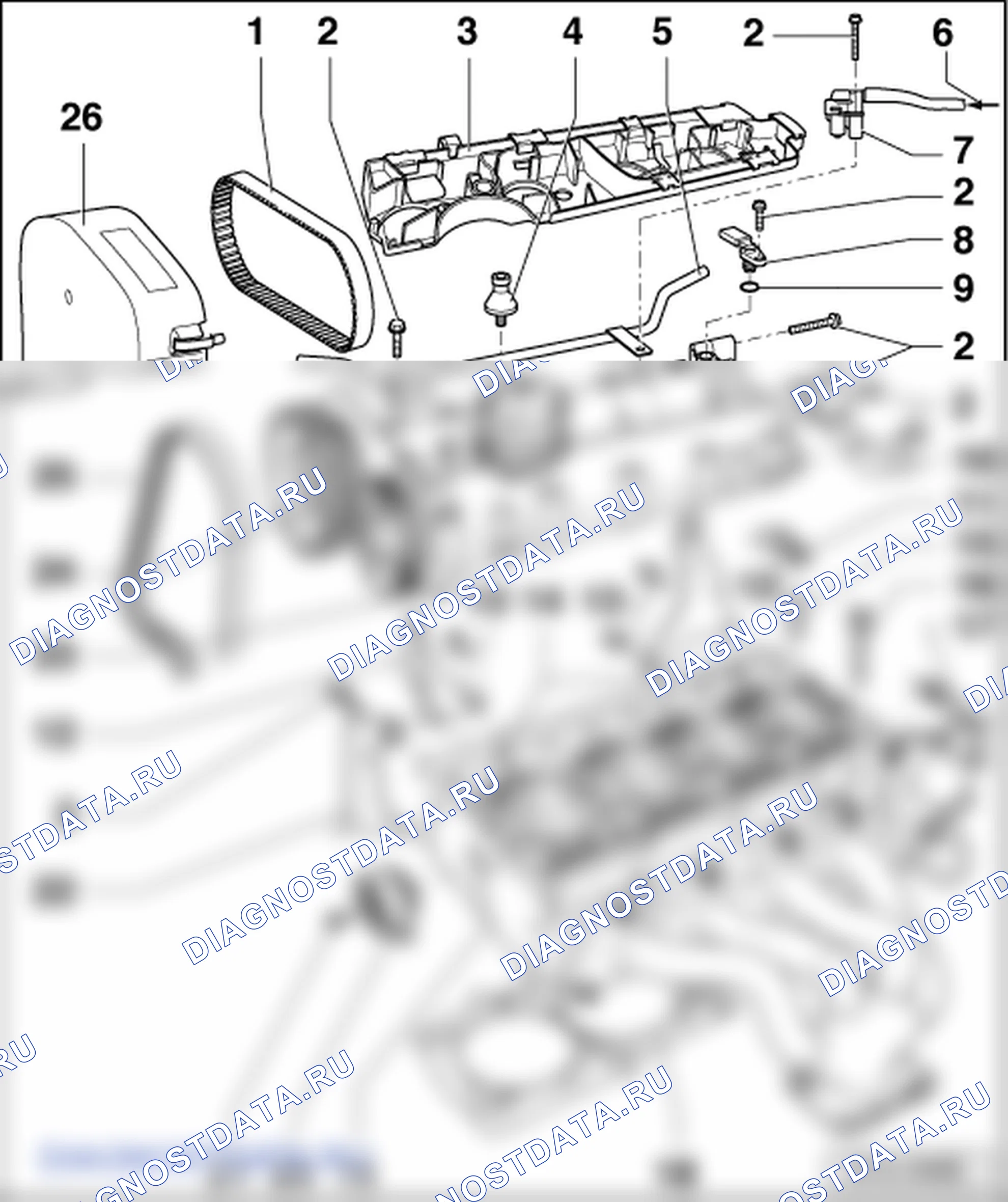 Головка блока цилиндров (1,4/55; 59; 74 кВт MPI). Skoda Fabia I