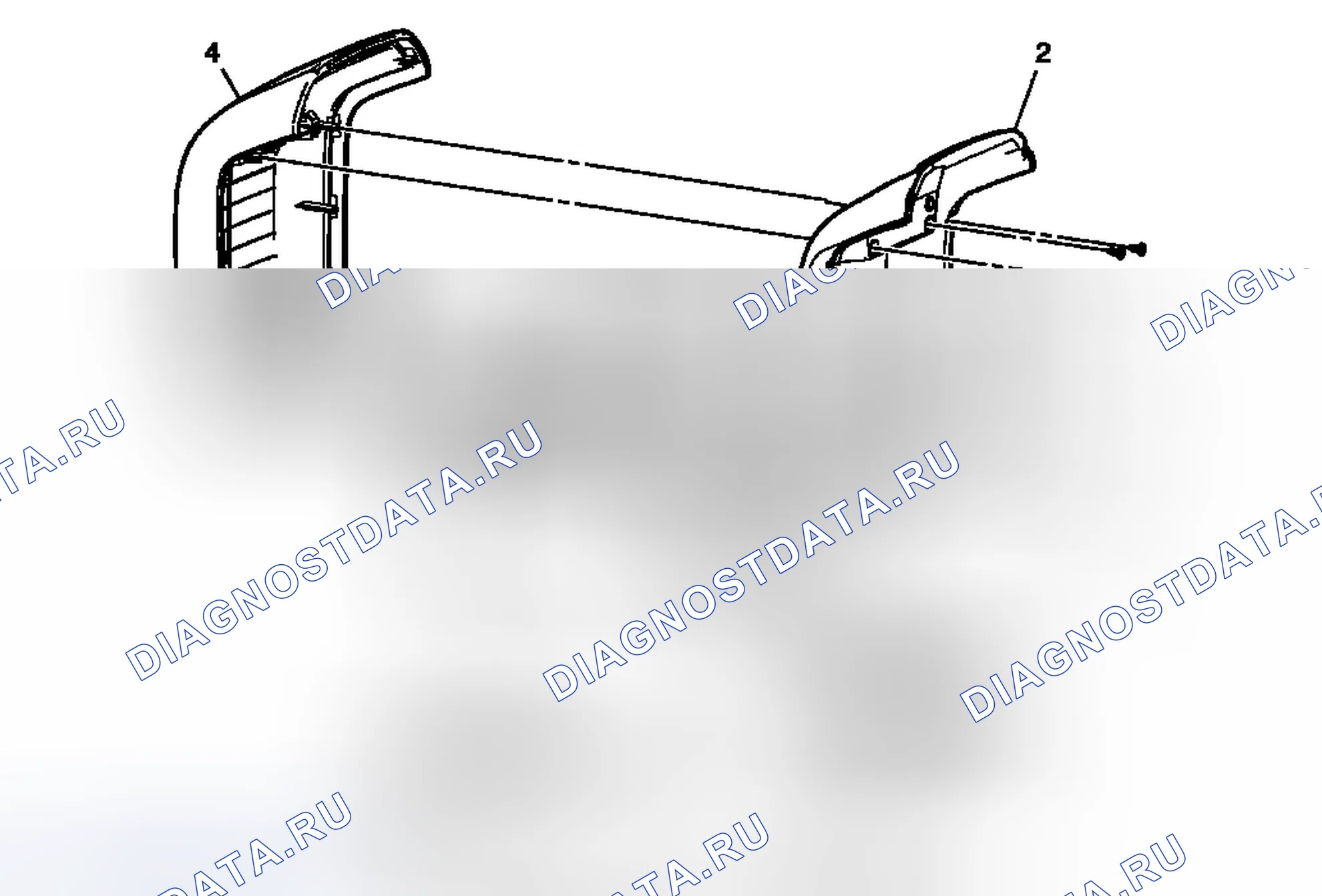 Рис. 209: Замена подлокотника консоли заднего пола. Chevrolet Traverse I