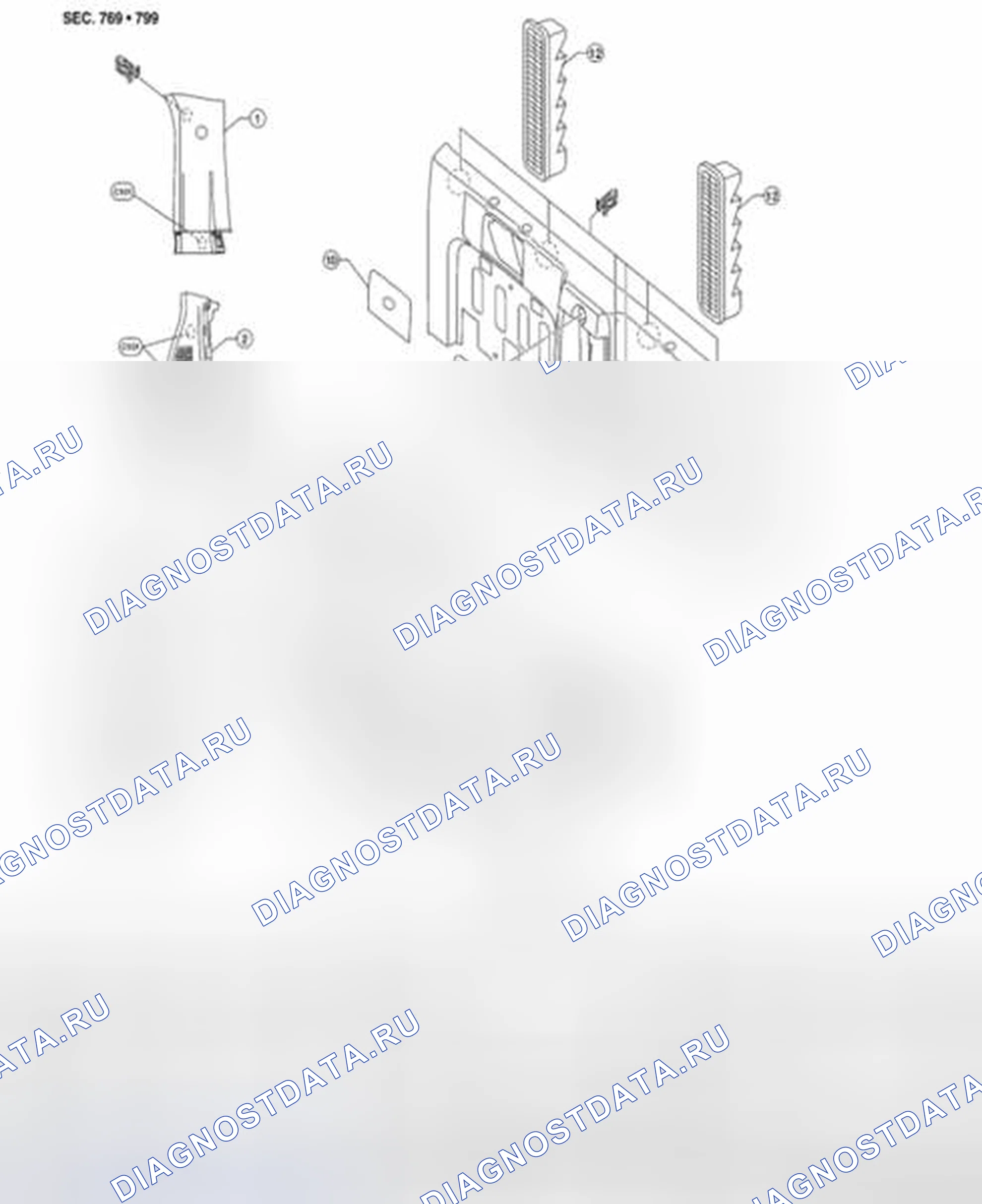 Рис. 5: ЗАДНЯЯ ЧАСТЬ. Suzuki Equator I