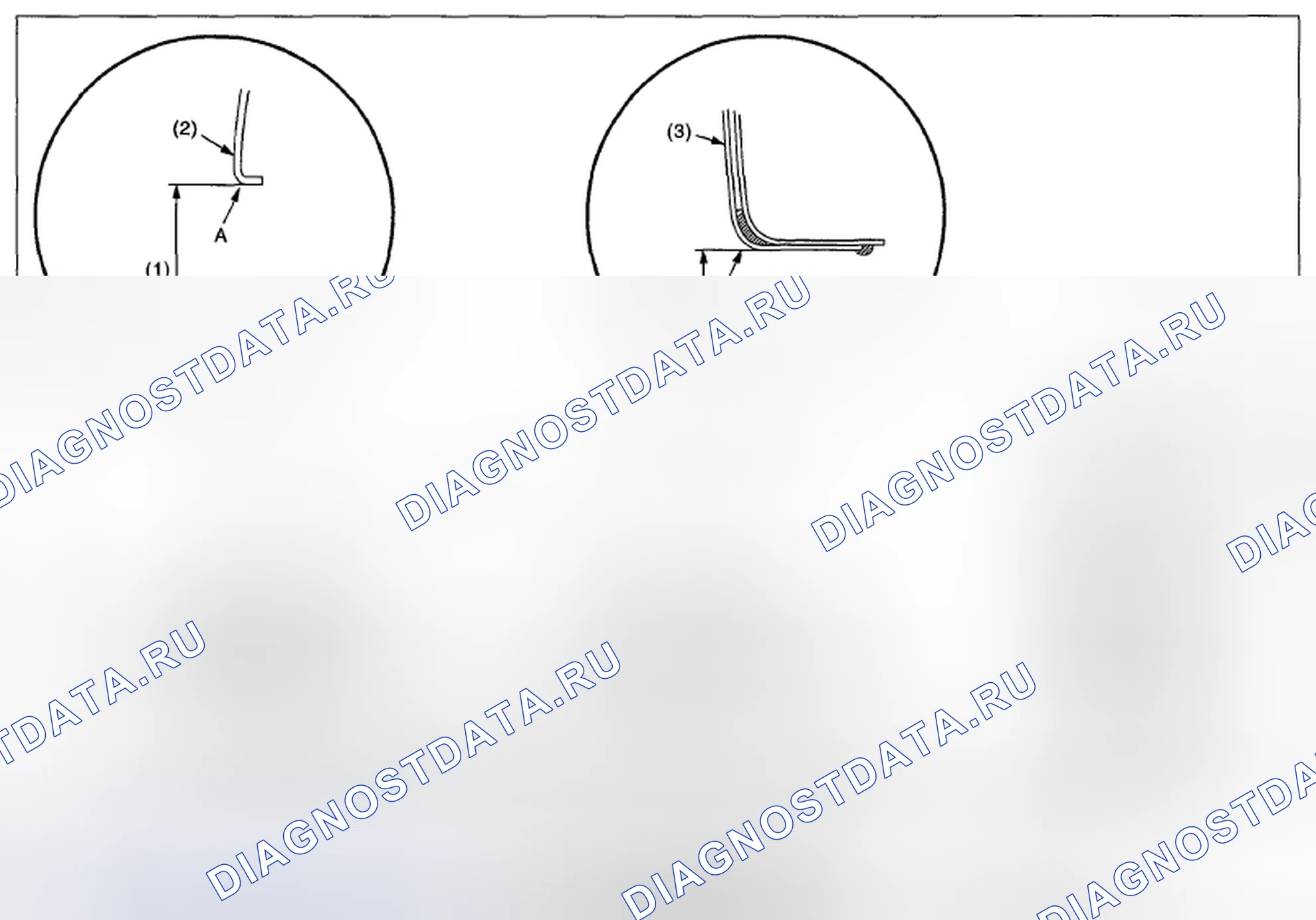 Рис. 3: ВЫСОТА КОЛЕСНОЙ АРКИ. Subaru Legacy BM/BR
