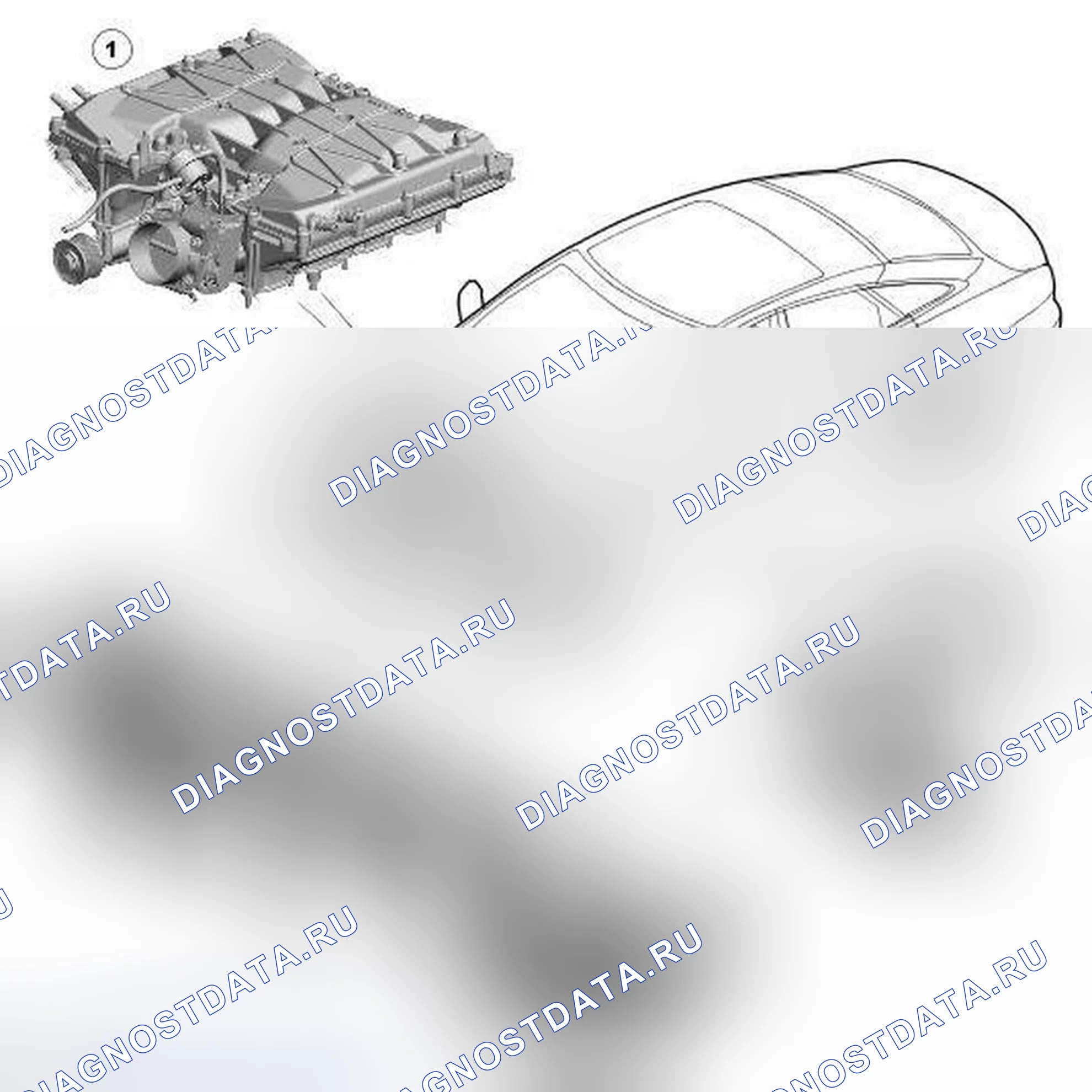 Рис. 39: РАСПОЛОЖЕНИЕ КОМПОНЕНТОВ - V8 S / C 5.0L БЕНЗИН. Jaguar XJ X351