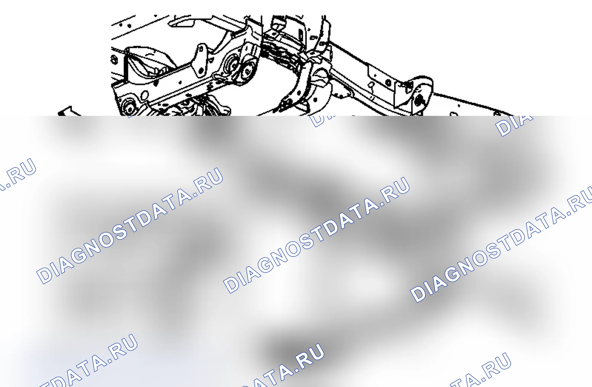 Рис. 8: Замена поперечины опоры трансмиссии (4WD 1500 / 2500). Chevrolet Silverado 3500 HD 