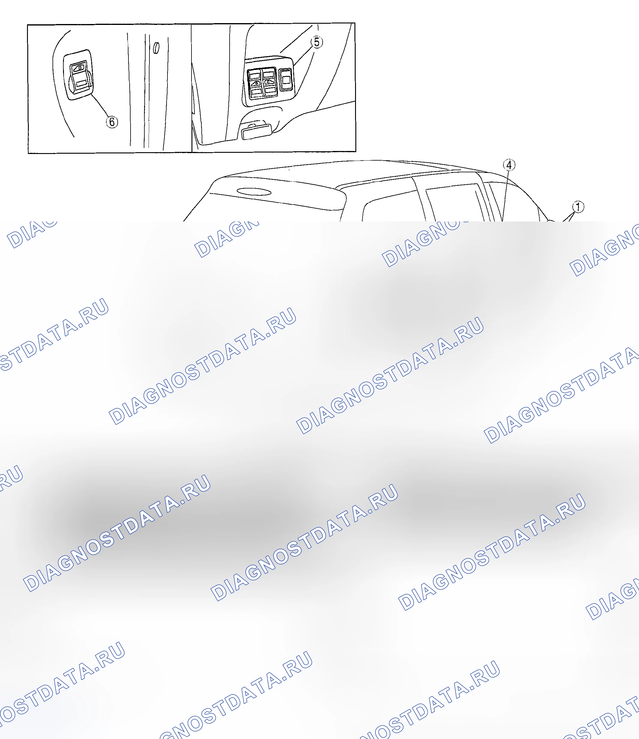 Рис. 18: ИНДЕКС МЕСТОПОЛОЖЕНИЯ СИСТЕМЫ PSD. Mazda MPV II рестайлинг