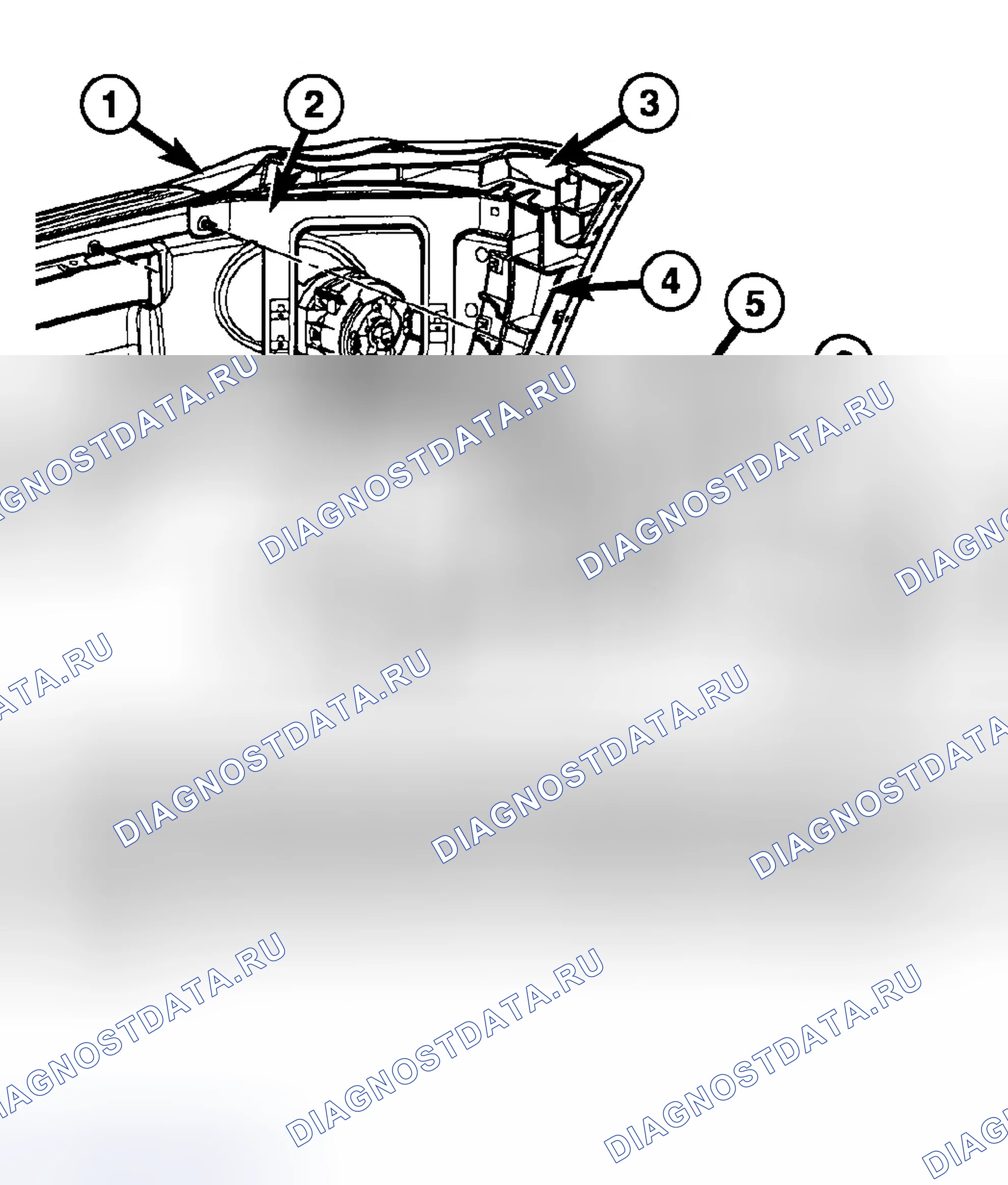 Рис. 1: ДЕМОНТАЖ. Dodge Pickup R1500 