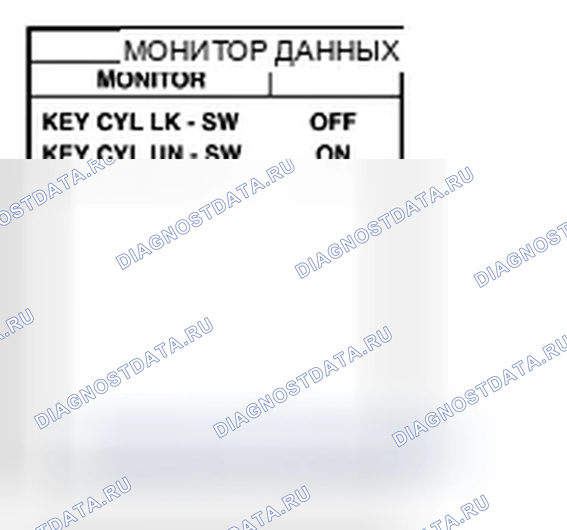 Рис. 46: Проверка переключателя цилиндра ключа передней двери. Infiniti FX45 I рестайлинг