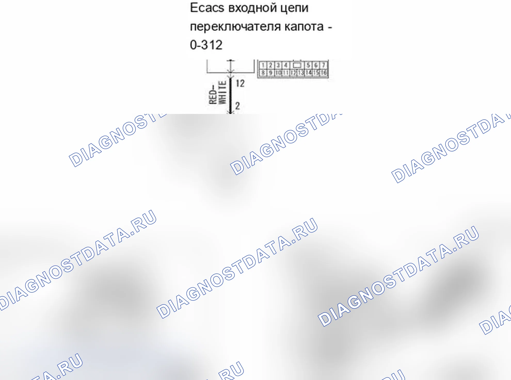 Рис. 492: Процедура проверки 12: ETACS-ECU не получает никакого сигнала от переключателя капота. Mitsubishi Lancer Ralliart X рестайлинг