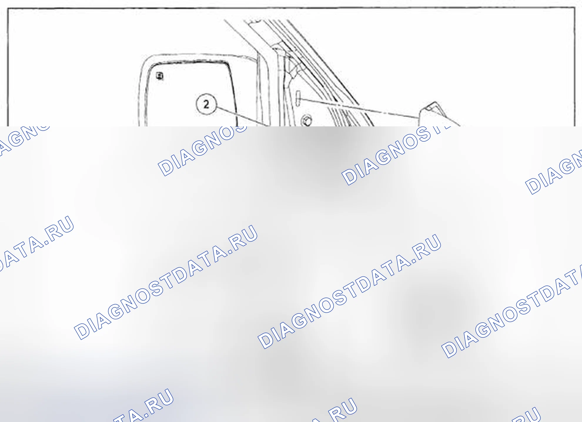 Рис. 52: СНЯТИЕ / УСТАНОВКА ПЕРЕКЛЮЧАТЕЛЯ УПРАВЛЕНИЯ НАРУЖНЫМ ЗЕРКАЛОМ. Mazda Tribute II