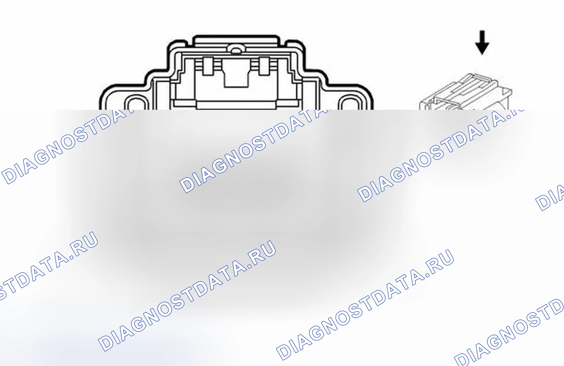 Рис. 344: B19B Датчик вакуума усилителя тормозов. Cadillac ATS I